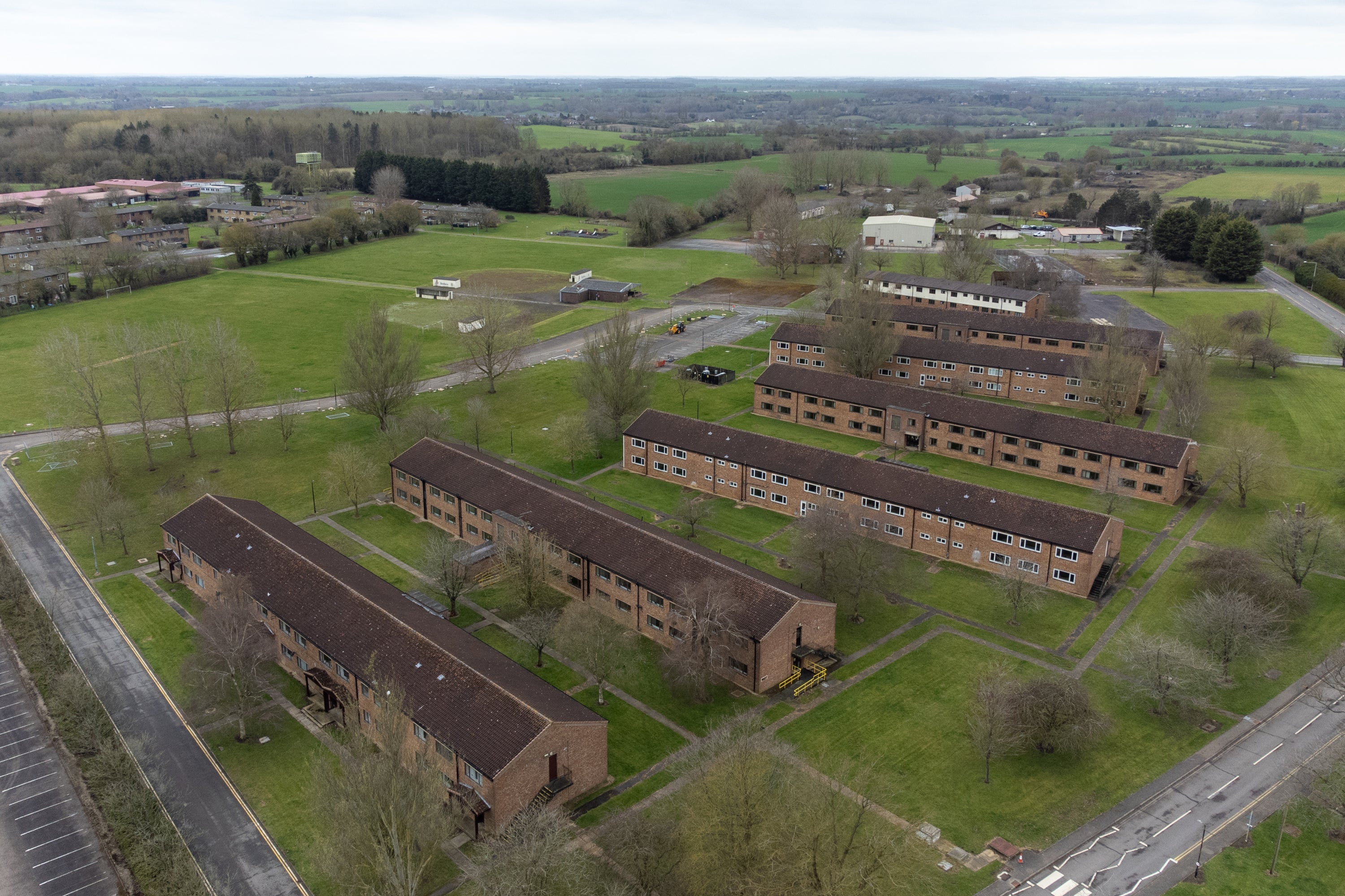 The former airbase near Braintree, Essex is being used to house male asylum seekers