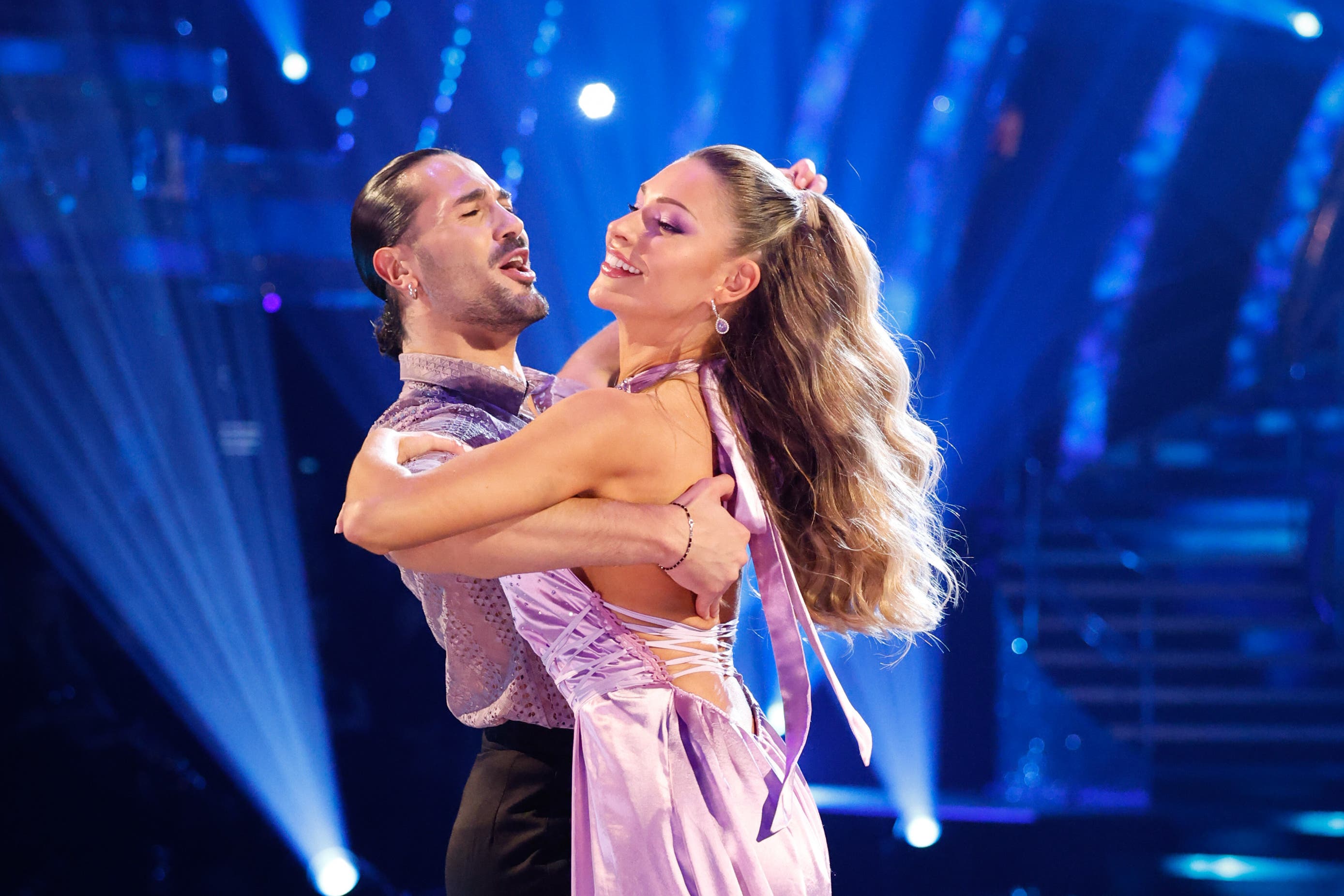 Zara McDermott and Graziano Di Prima on Strictly Come Dancing (Guy Levy/BBC)