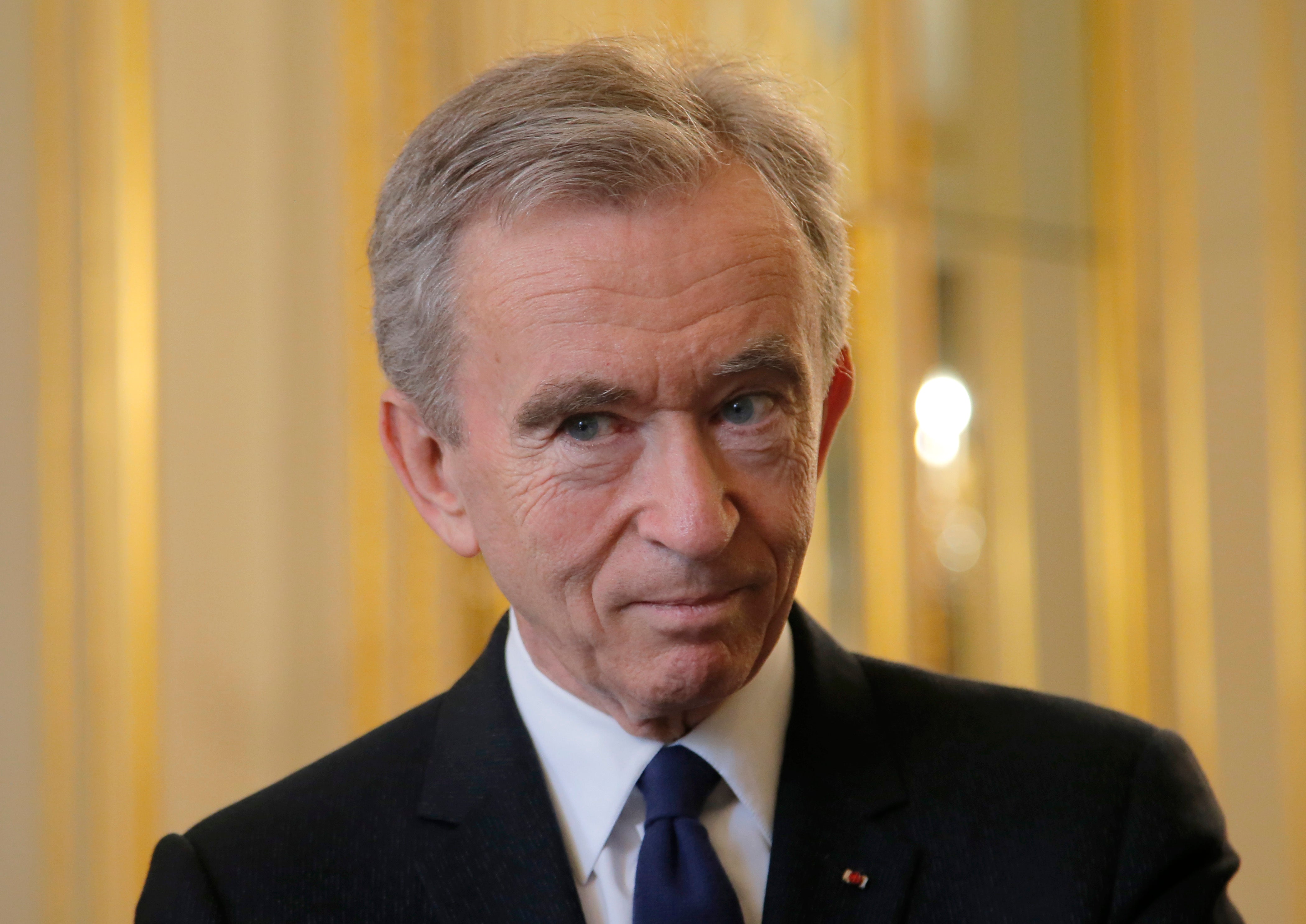 Mr Arnault, who founded the luxury firm LVMH, has an estimated net worth of £135bn