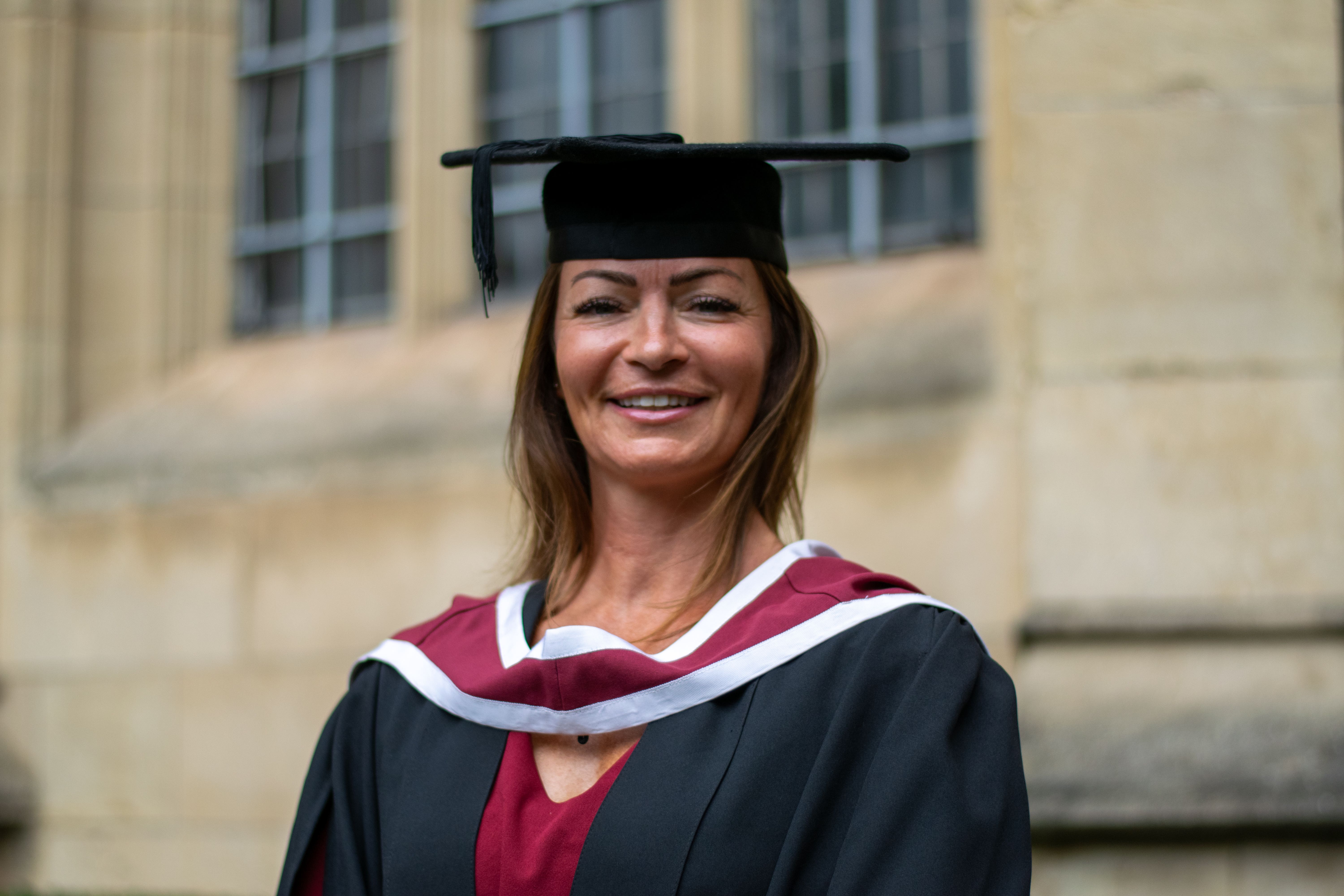 Dr Becs Bradford left school at 15 with no qualifications, but never lost her zeal to help others (University of Bristol/PA)