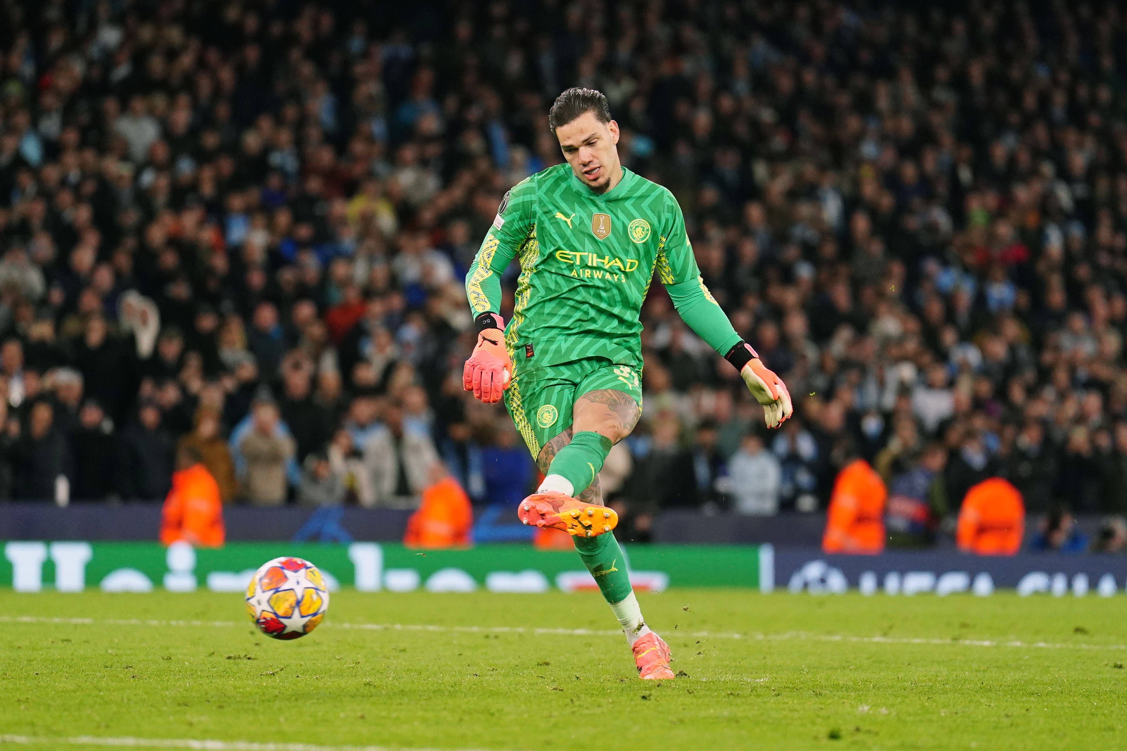 Ederson has played 332 times for Manchester City (Mike Egerton/PA)