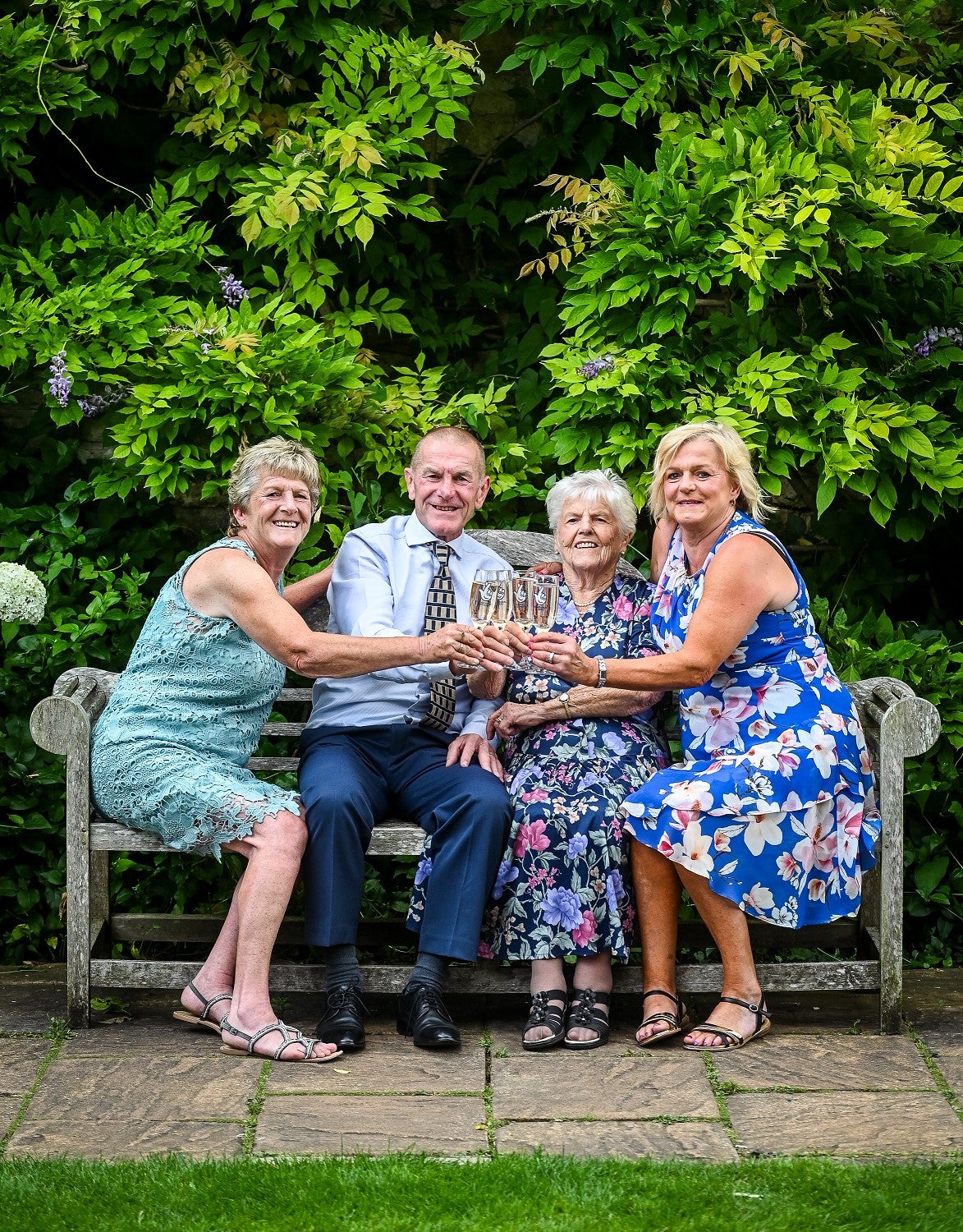 Audrey Cobb, 87, and her three children David Cobb, 67, Carol Nobbs, 55 and 60-year-old Sandra Digby, have each won a share of £1,000,000 after their syndicate’s lottery numbers came in. (National Lottery/ PA)