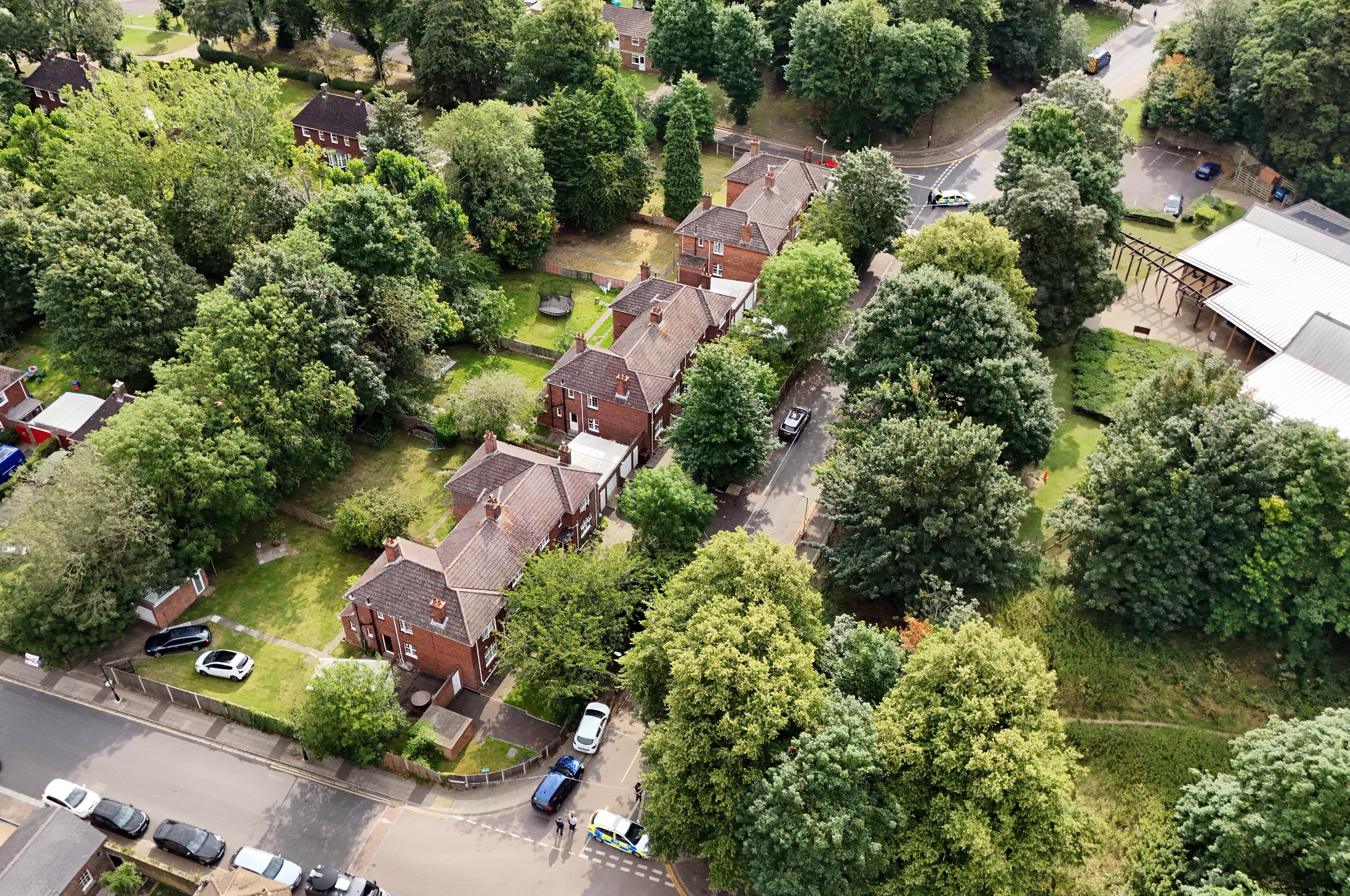 The scene at Sally Port Gardens in Gillingham, Kent