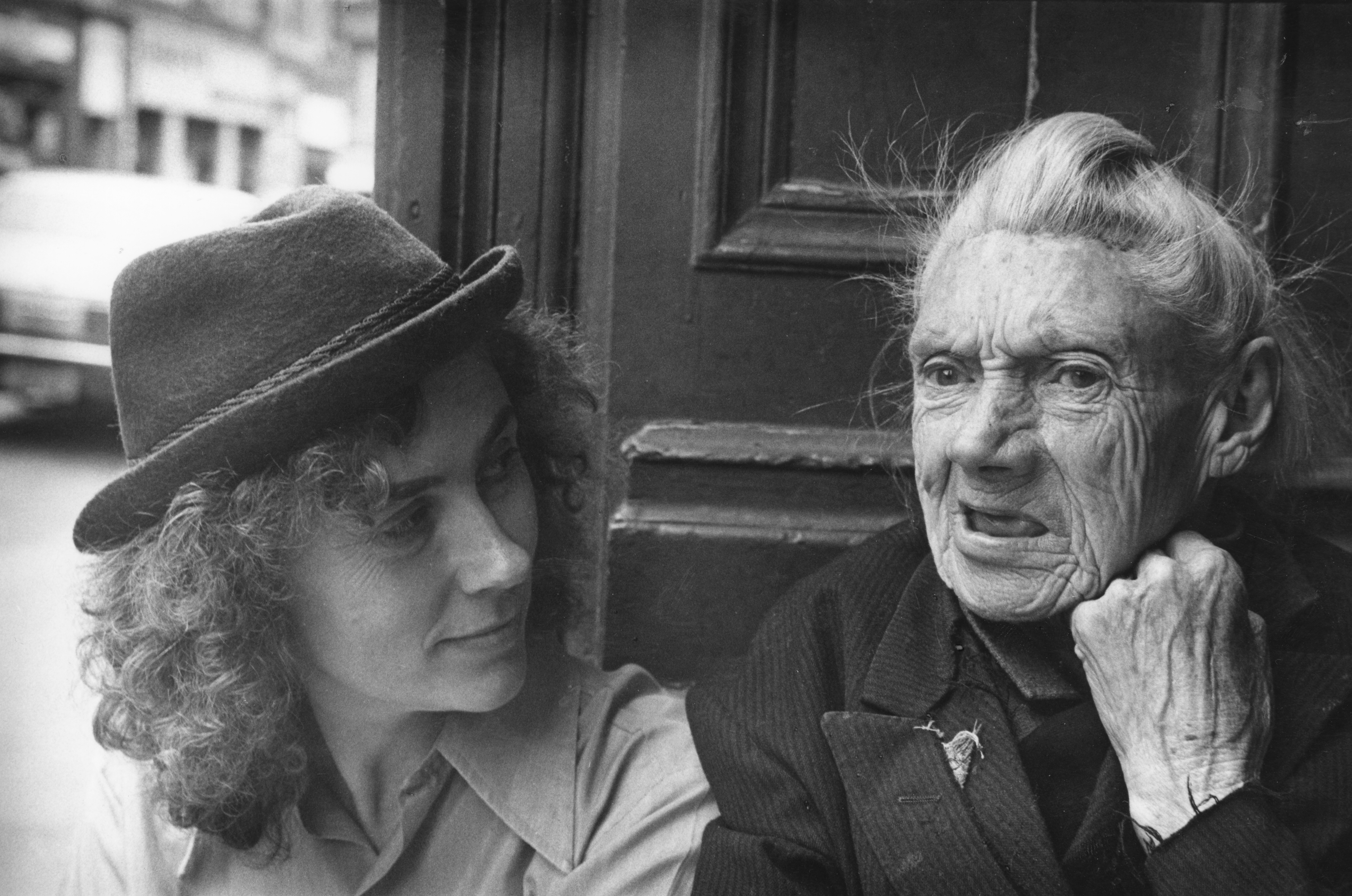 Photographer Moyra Peralta with a homeless female friend, Mary, in Spitalfields, in the 1970s