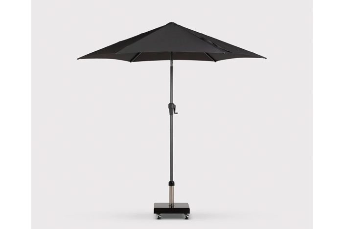 best garden parasol indybest review Barker and Stonehouse parasol garden 2.5m dark grey parasol set .