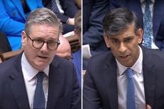 Keir Starmer repeatedly refers to Rishi Sunak as ‘prime minister’ at PMQs