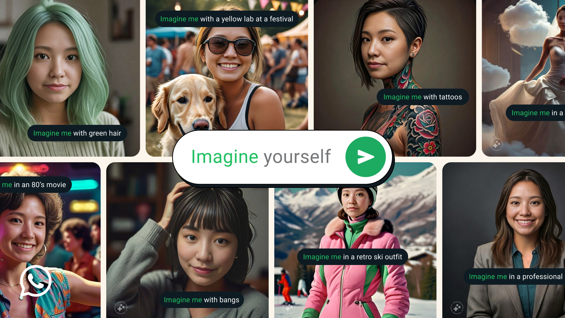 WhatsApp’s new AI tools allows users to create images by typing ‘imagine me’ in chats