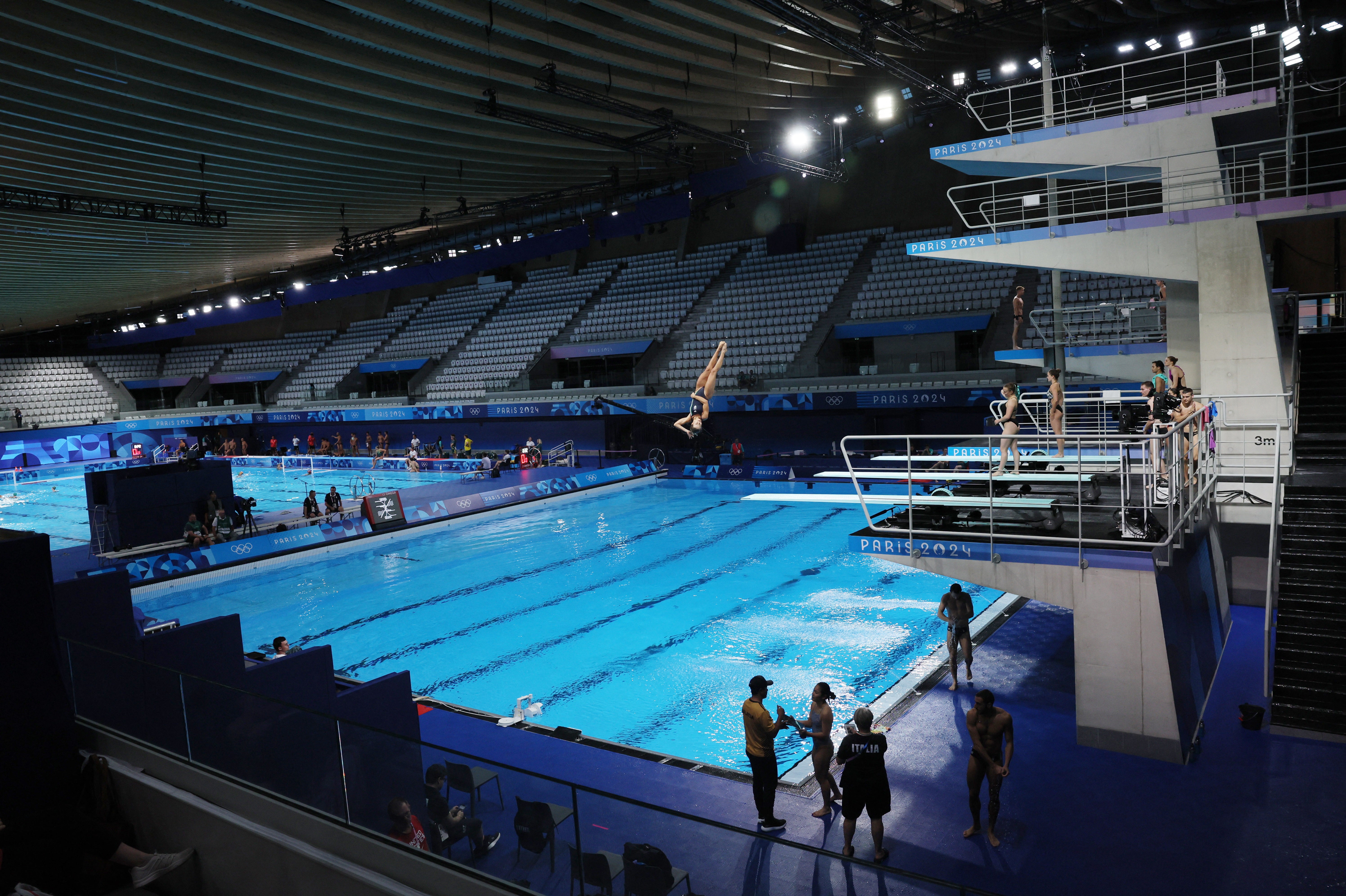 Paris’s specially built Aquatics Centre will not host swimming