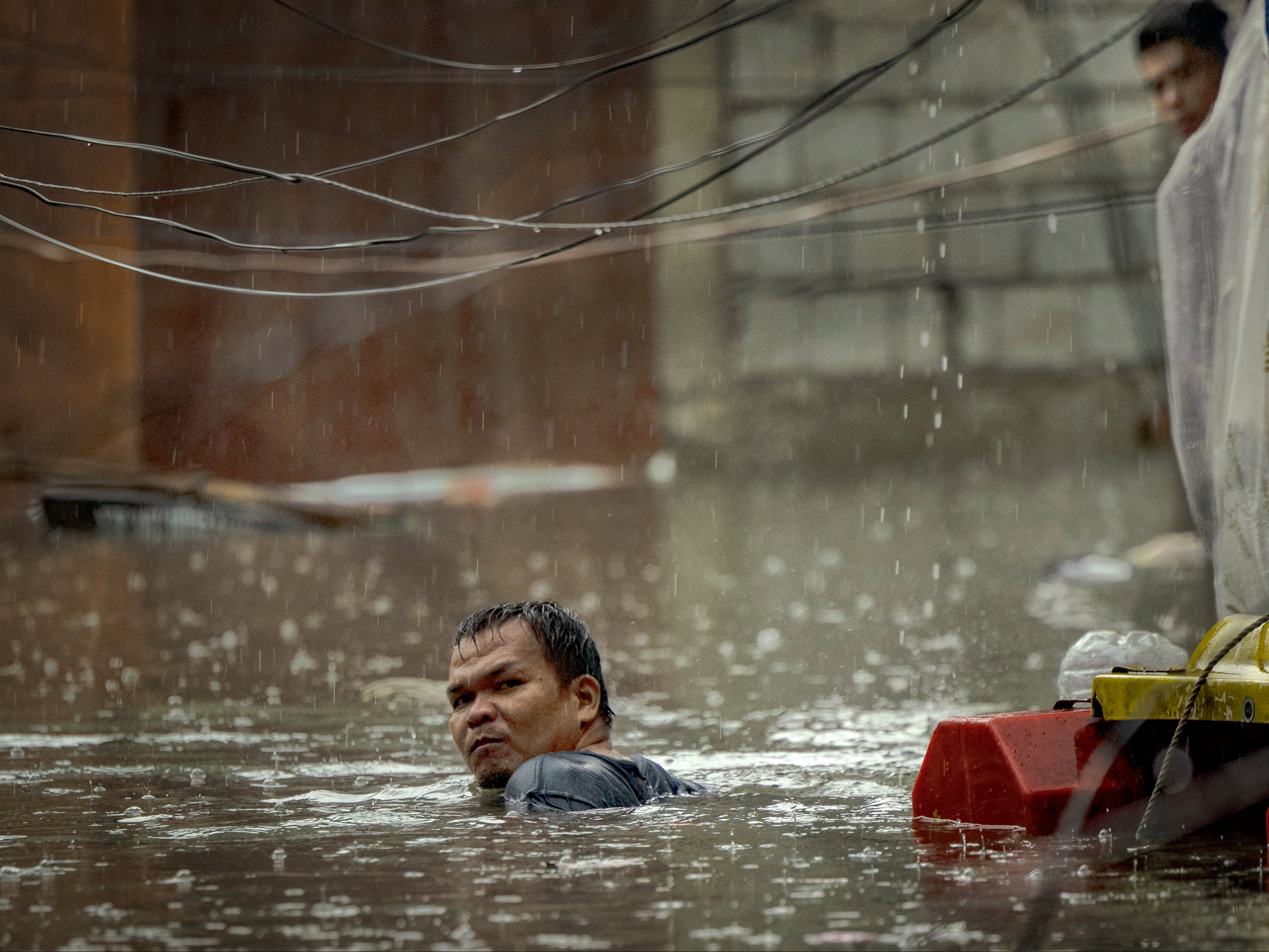 Floodwaters in Manila