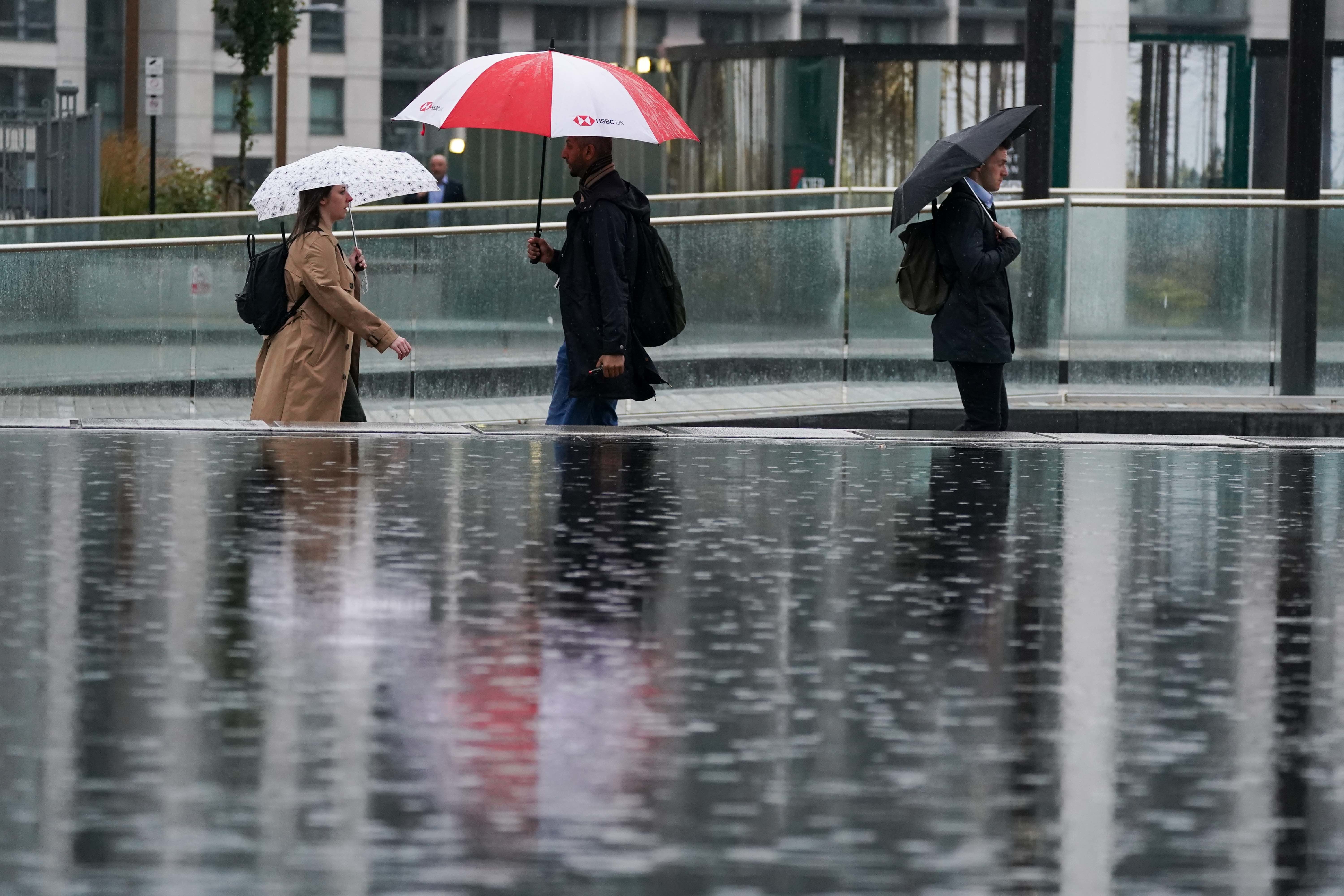 Storm Agnes brought torrential rain (Jacob King/PA)