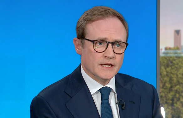 Tom Tugendhat defended Rishi Sunak after launching his leadership bid