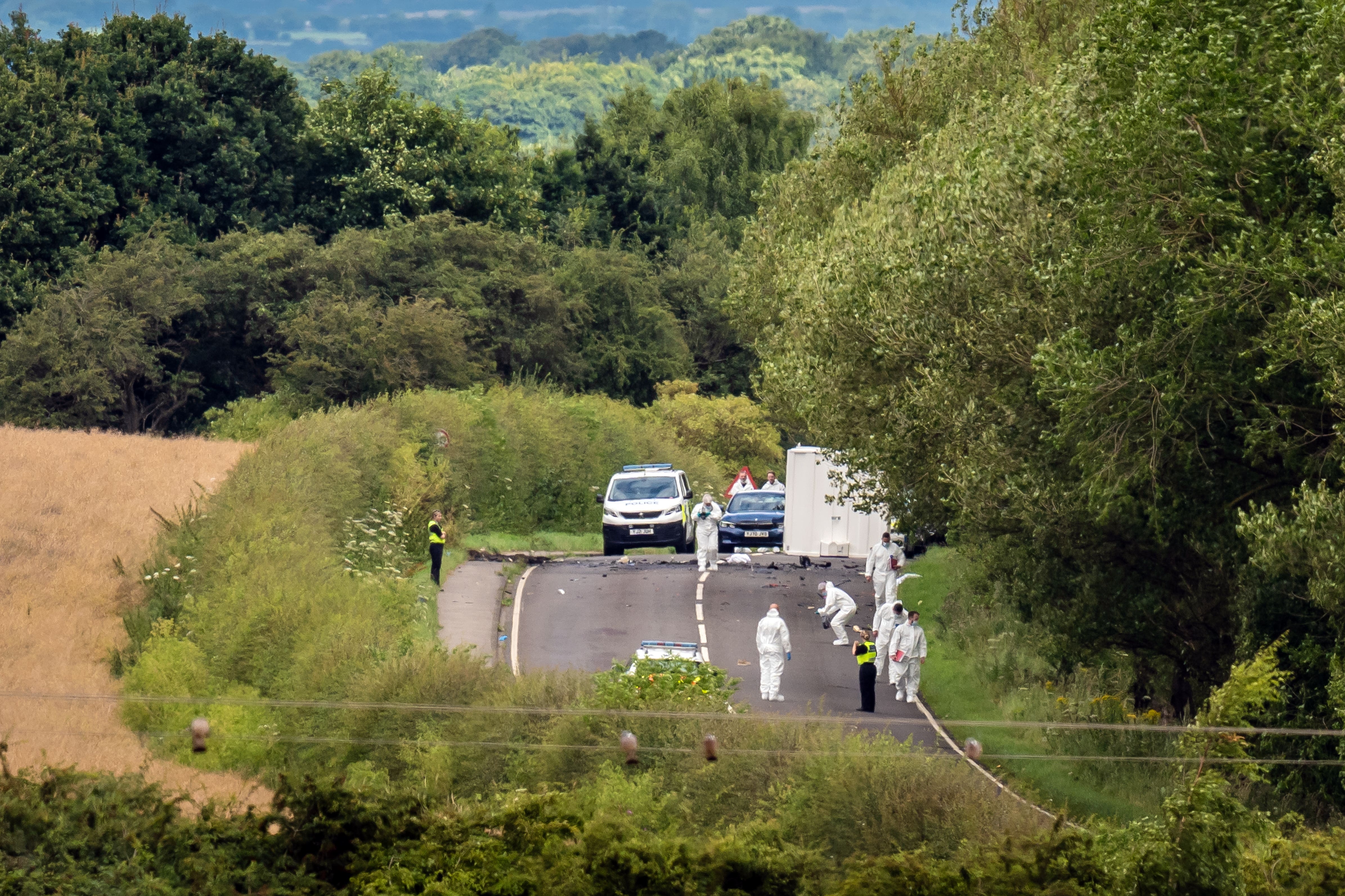 A man arrested over a horrific crash which left six people dead has been bailed pending further inquiries, police said (Danny Lawson/PA)