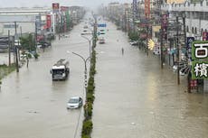 Typhoon Gaemi latest: Cargo ship sinks off Taiwan as typhoon death toll hits 25, with China next in sights