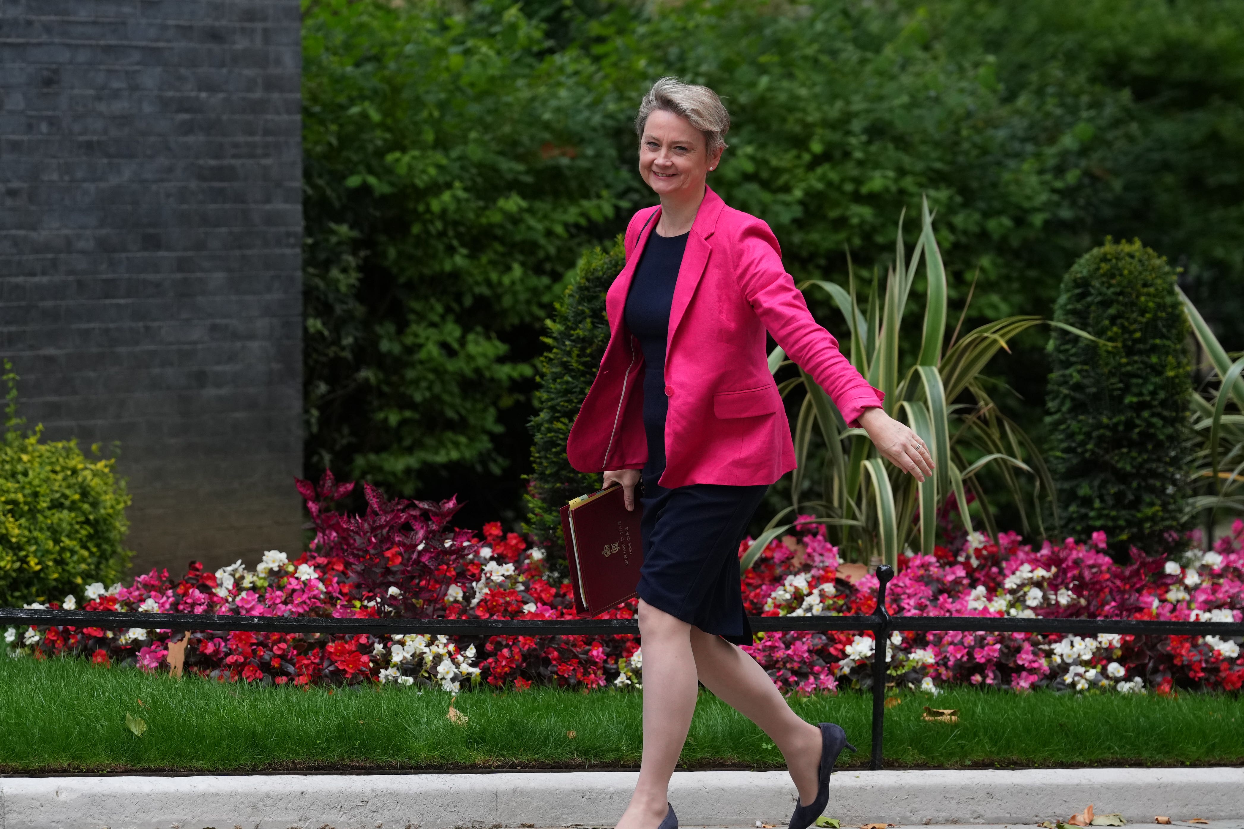 Home Secretary Yvette Cooper arrives in Downing Street, London, for a Cabinet meeting. Picture date: Tuesday July 23, 2024.