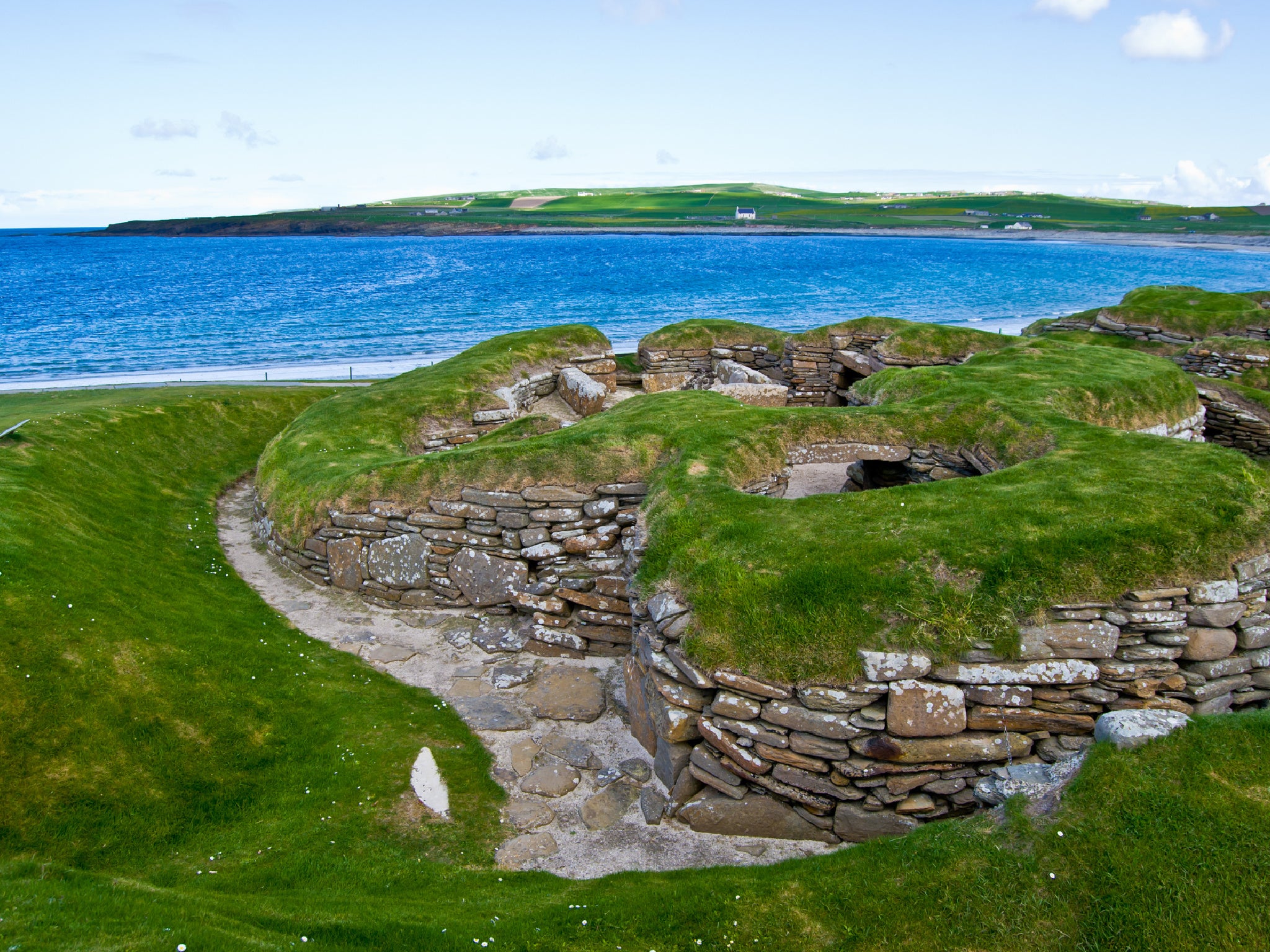 Skara Brae was built iaround 3180 BC, which makes it older than Stonehenge