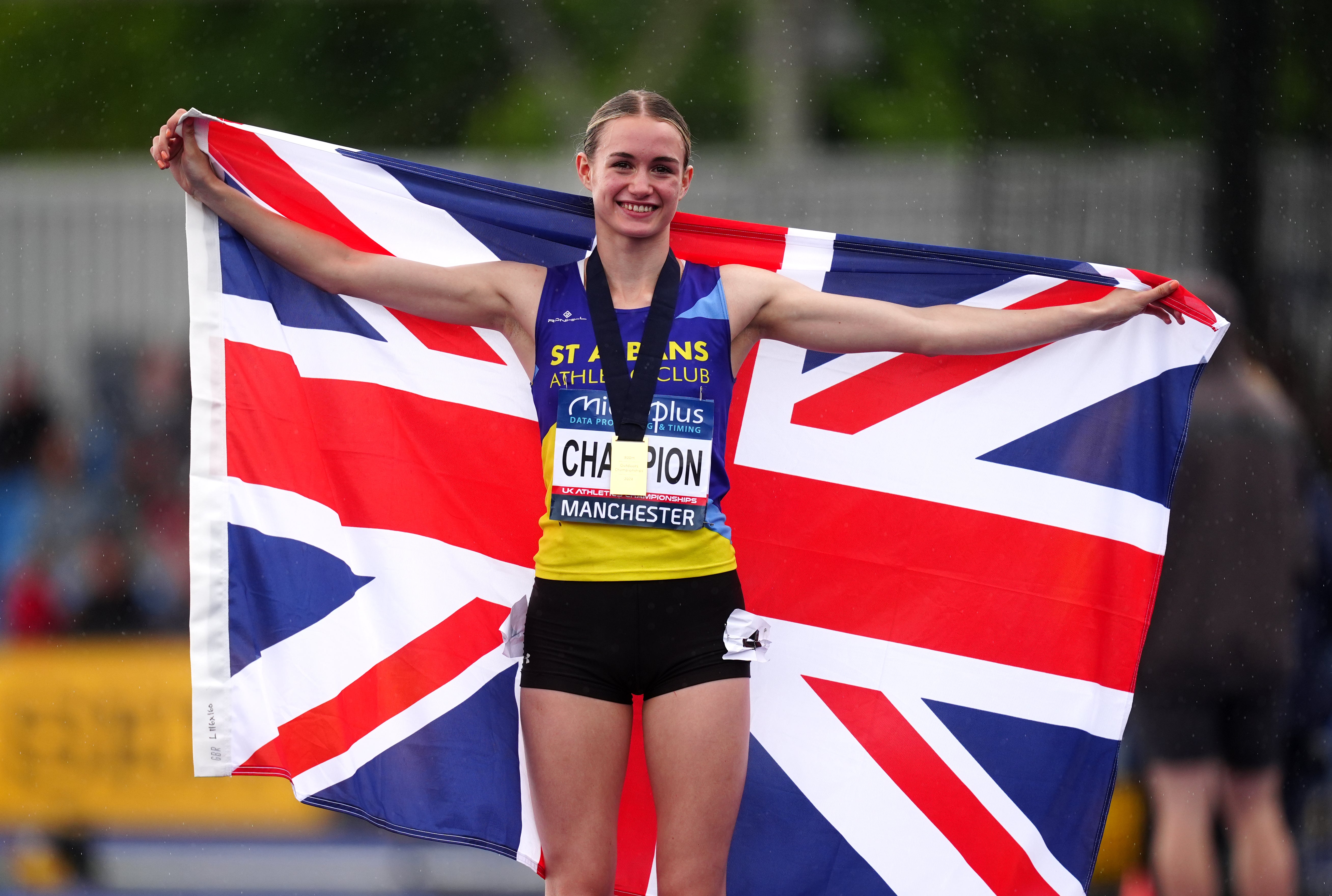 Phoebe Gill won the Women’s 800m final during the Olympic Trials in Manchester.