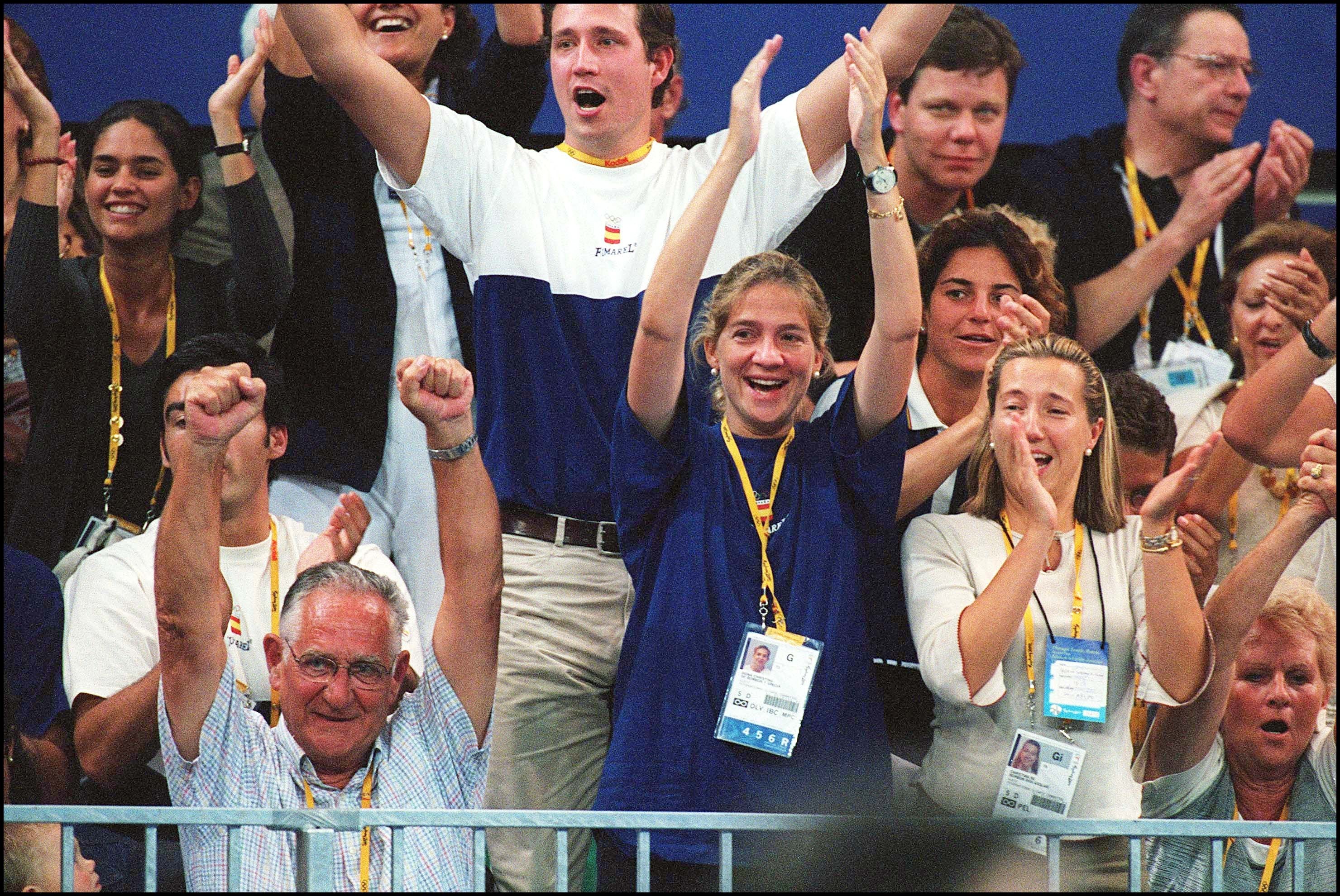 Infanta Cristina of Spain competed in the 1988 Seoul games, she is pictured here supporting her husband as he competed in the handball competition in Sydney