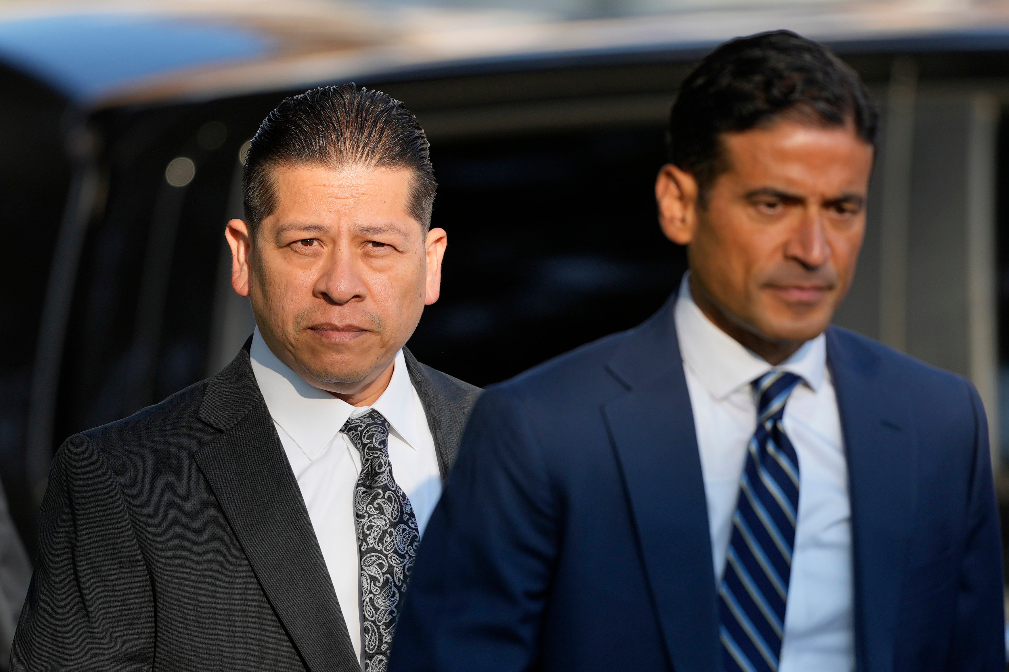 Victims’ familes question why more police officers haven’t been charged as from school district police officer Adrian Gonzales pleads not guitly to endangering and abandoning children