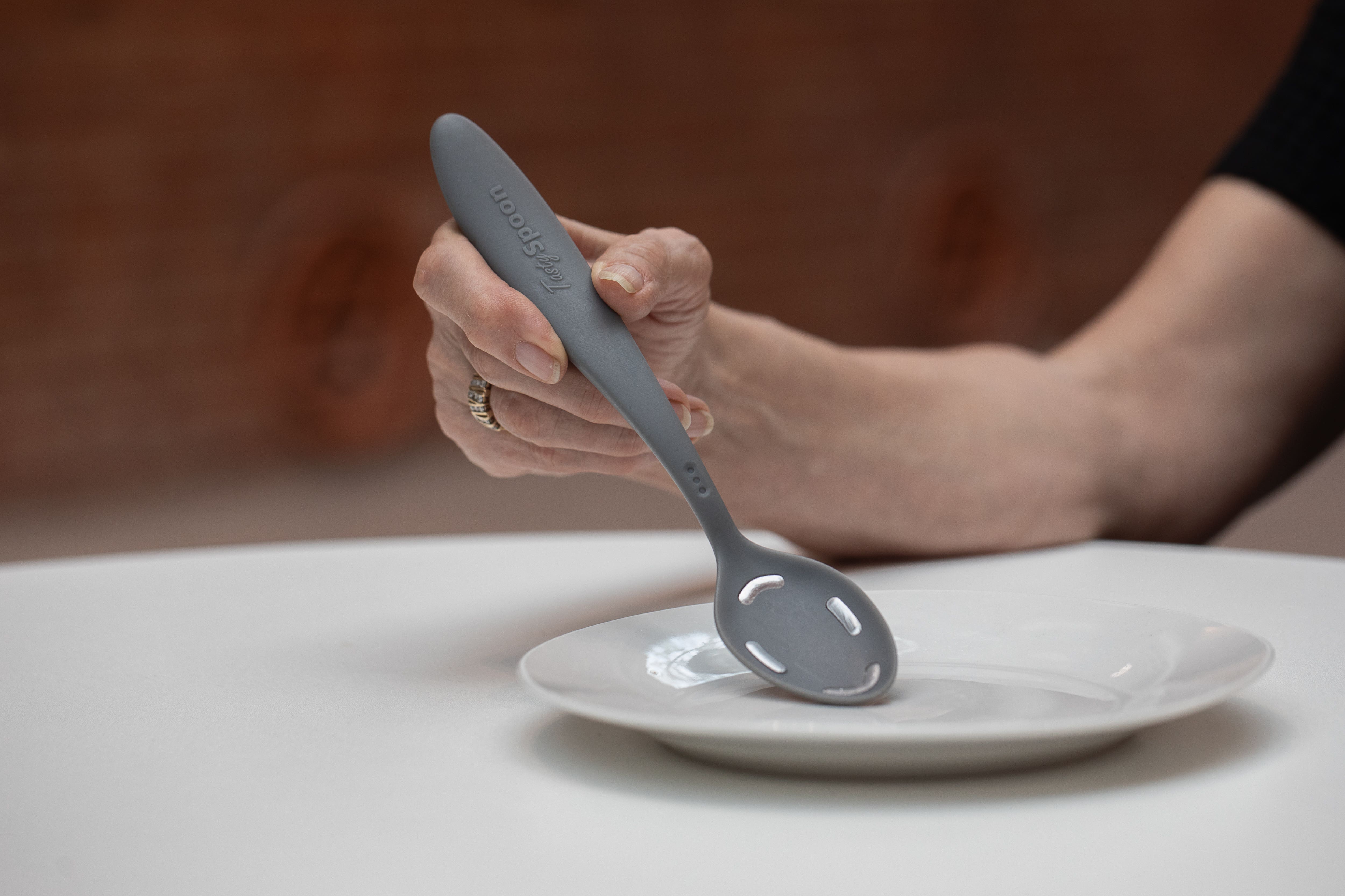 The Tasty Spoon is being developed by researchers at The University of Sheffield in partnership with Alzheimer’s Society’s Accelerator Programme (The University of Sheffield/PA)