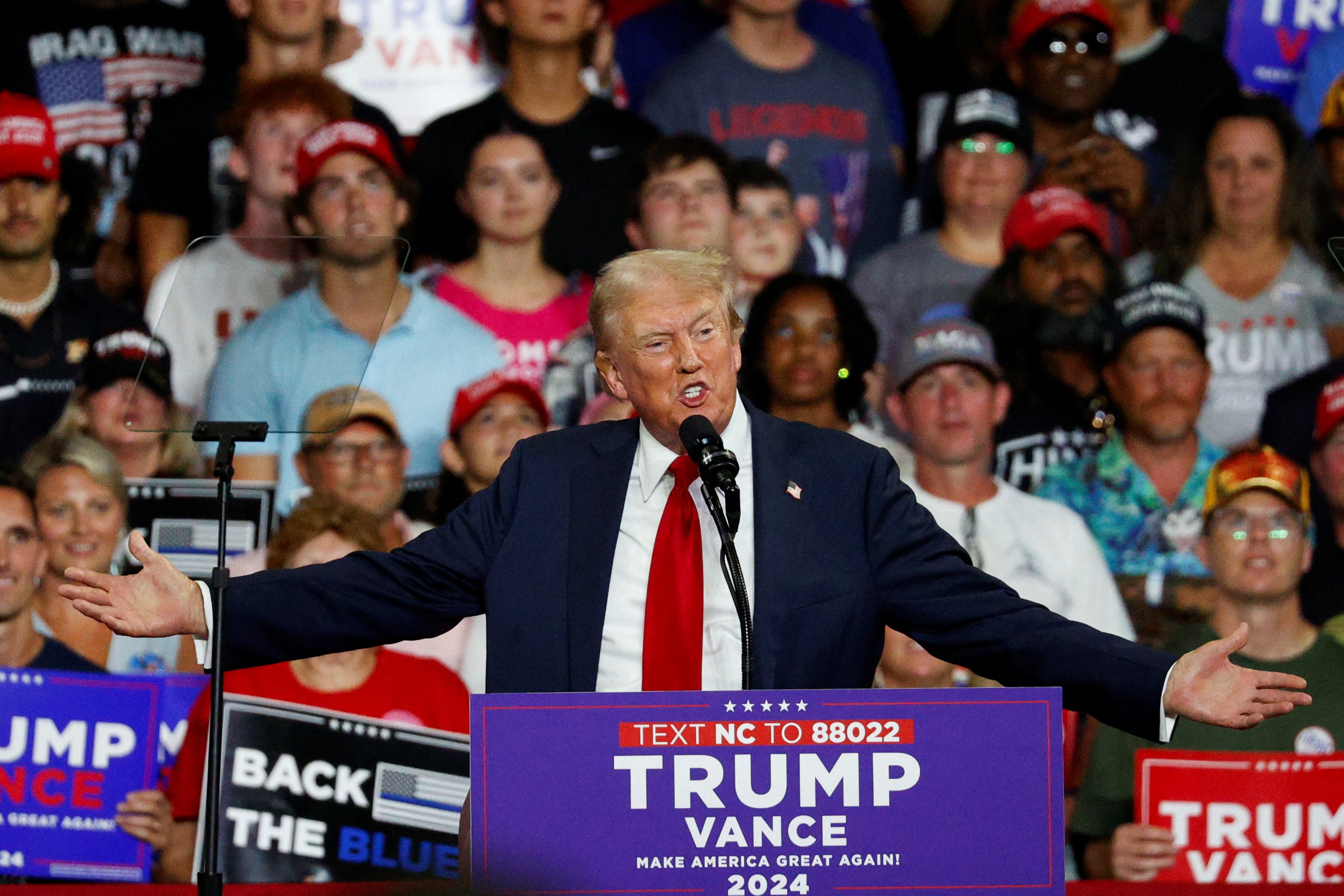 Trump has made references to the fictional serial killer at rallies as far back as May