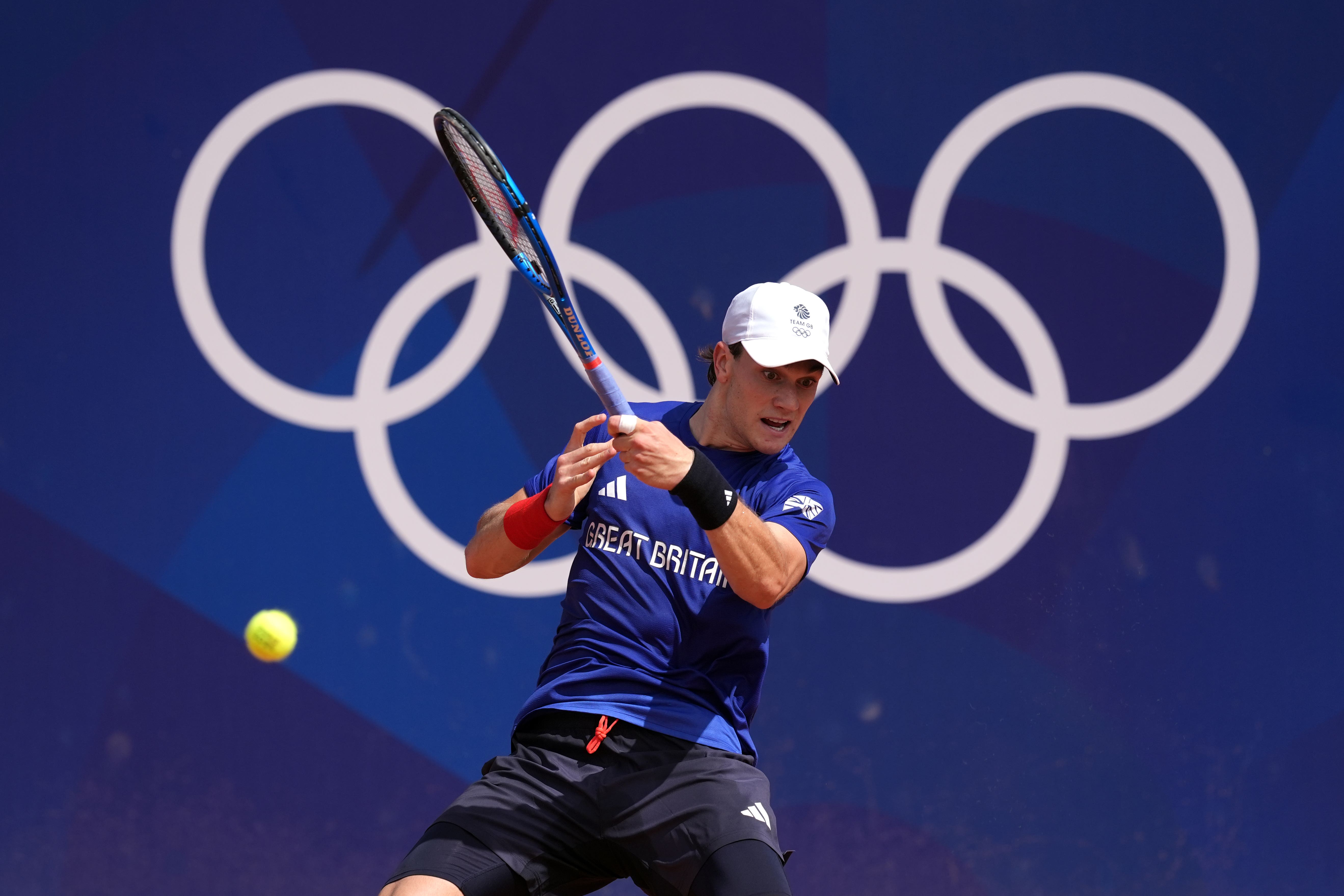 Jack Draper practises at Roland Garros (Martin Rickett/PA)