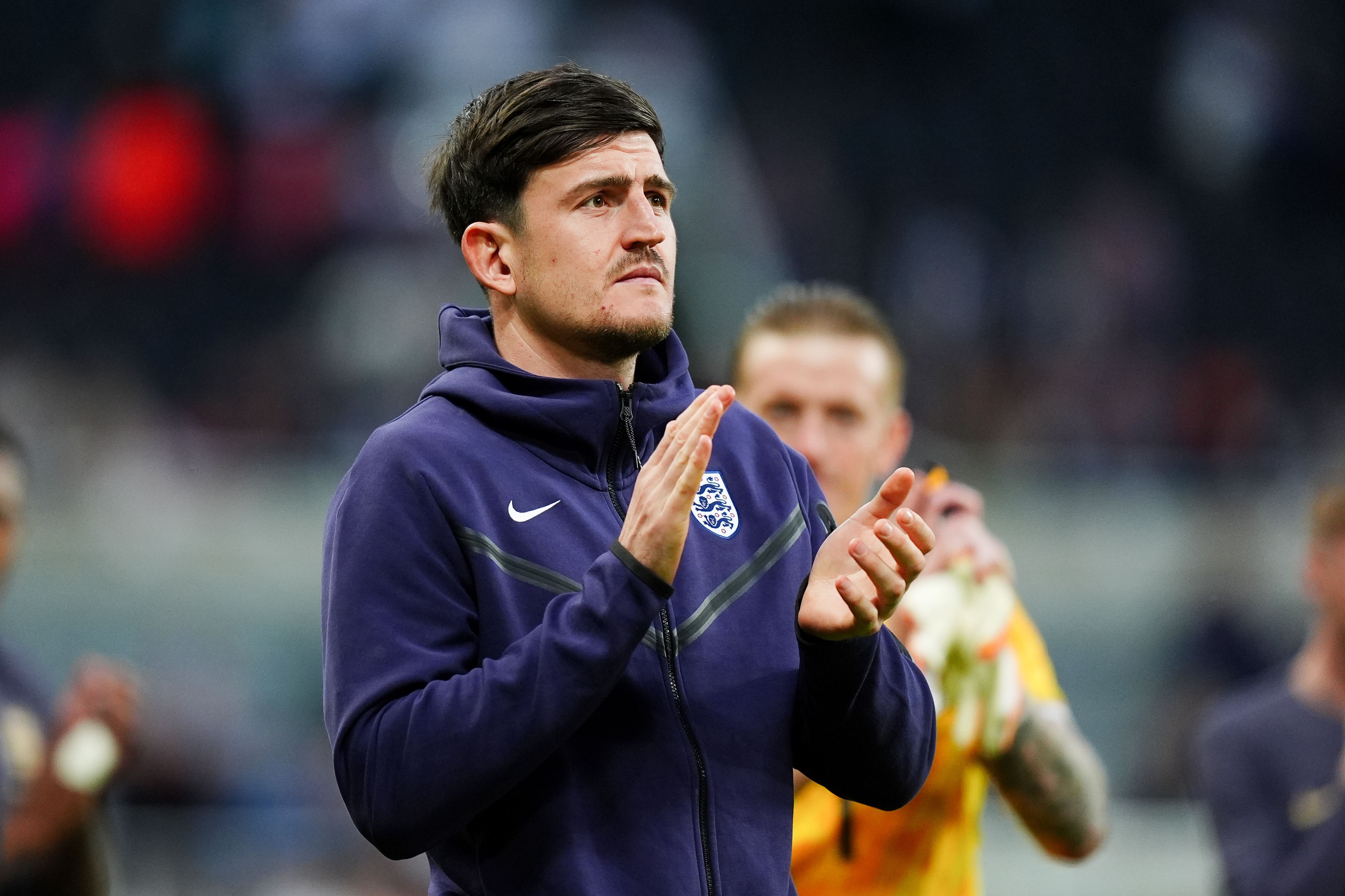 Harry Maguire had to watch England from afar (Mike Egerton/PA)