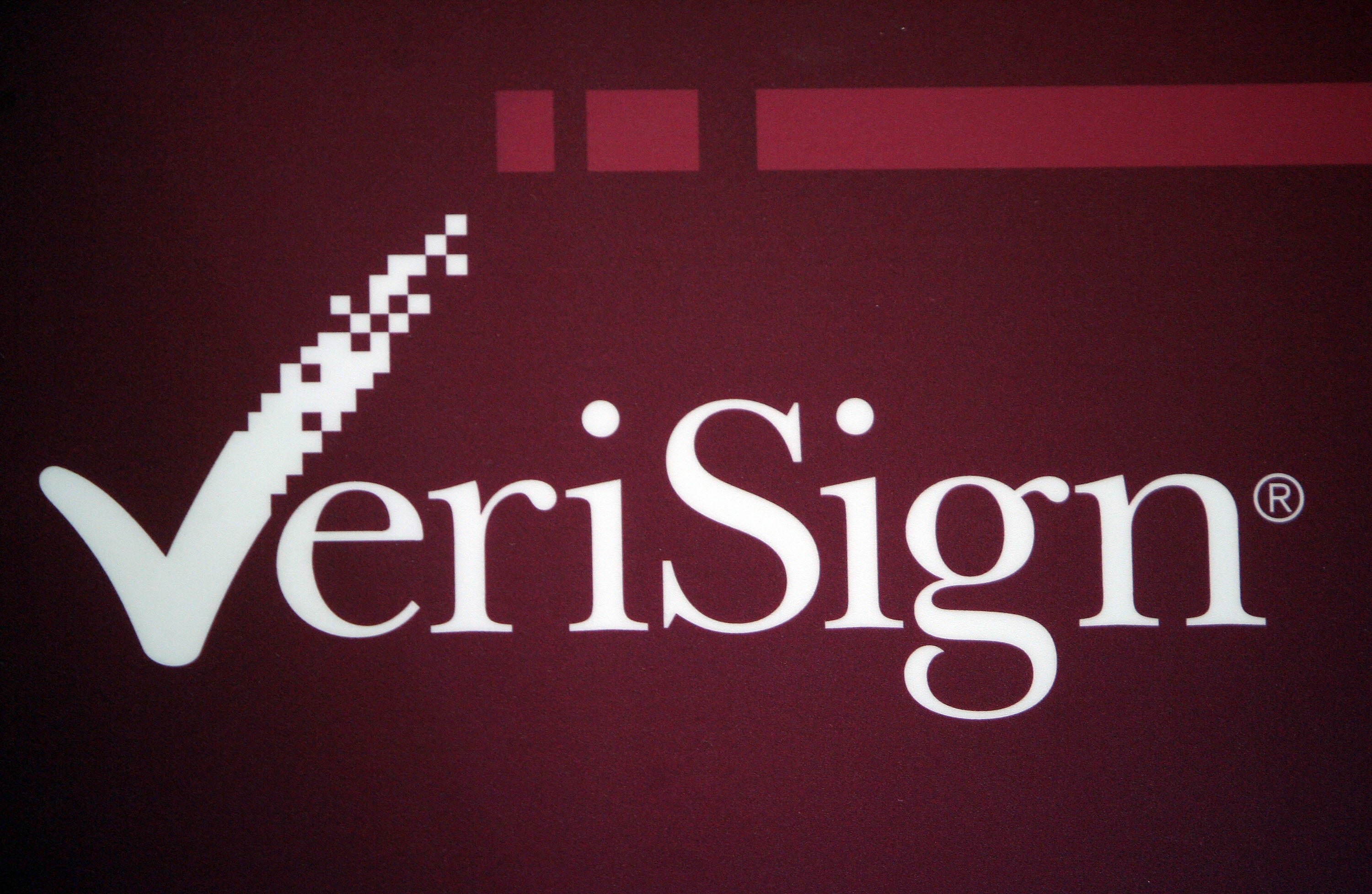 Verisign’s old company logo, used from its founding in 1995 until its update in 2012