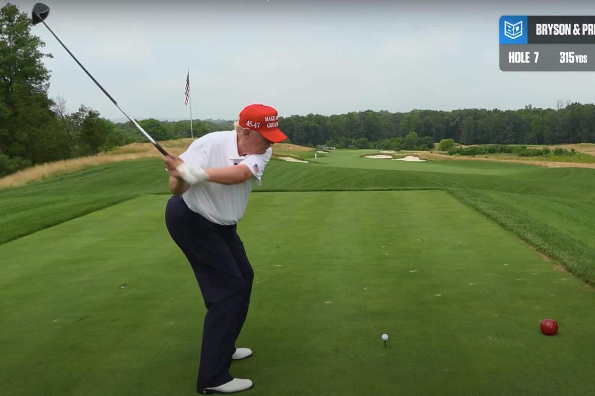 Donald Trump could perhaps try to tweak his backswing