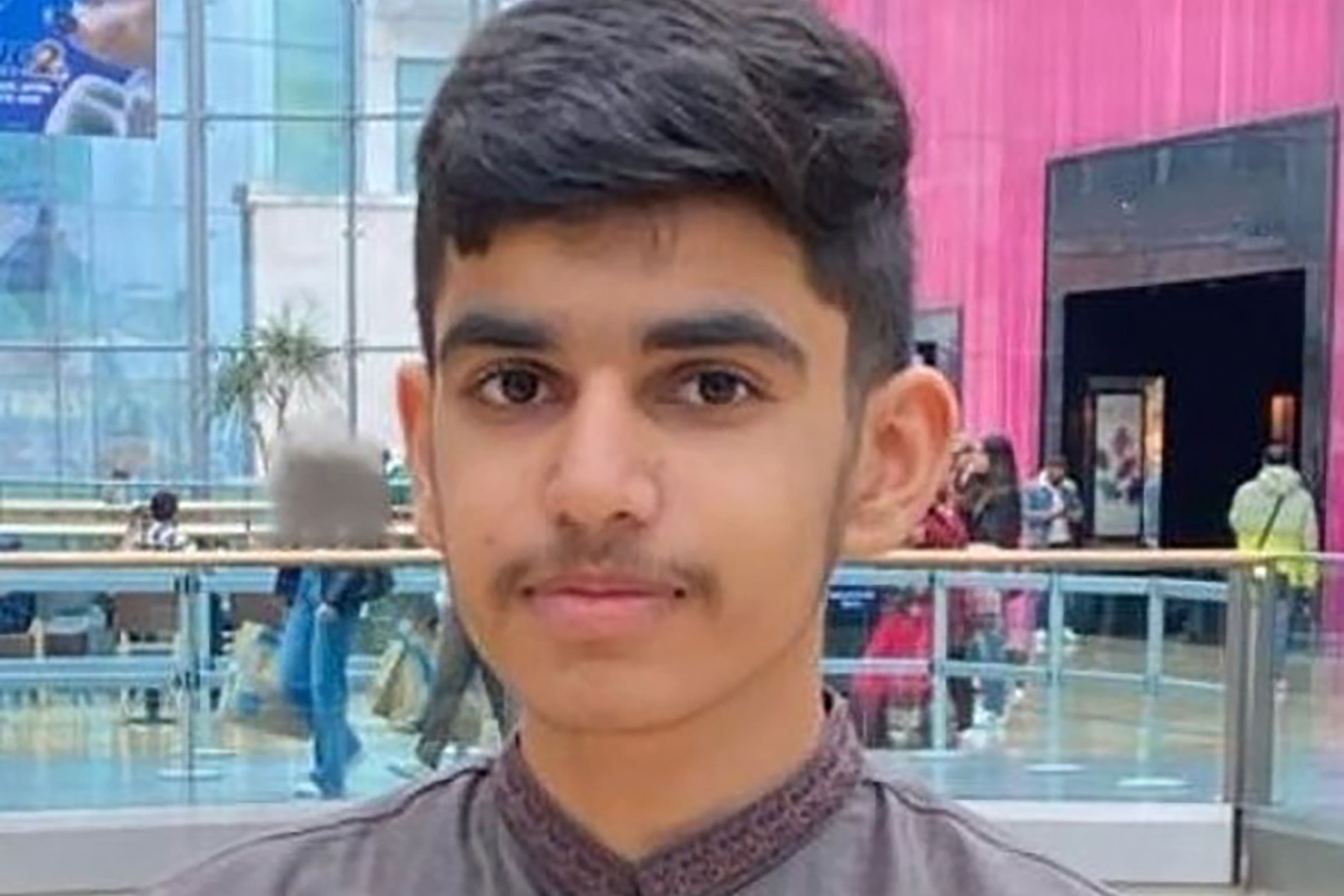 Muhammad Hassam Ali died of a single stab wound to the chest (West Midlands Police/PA)