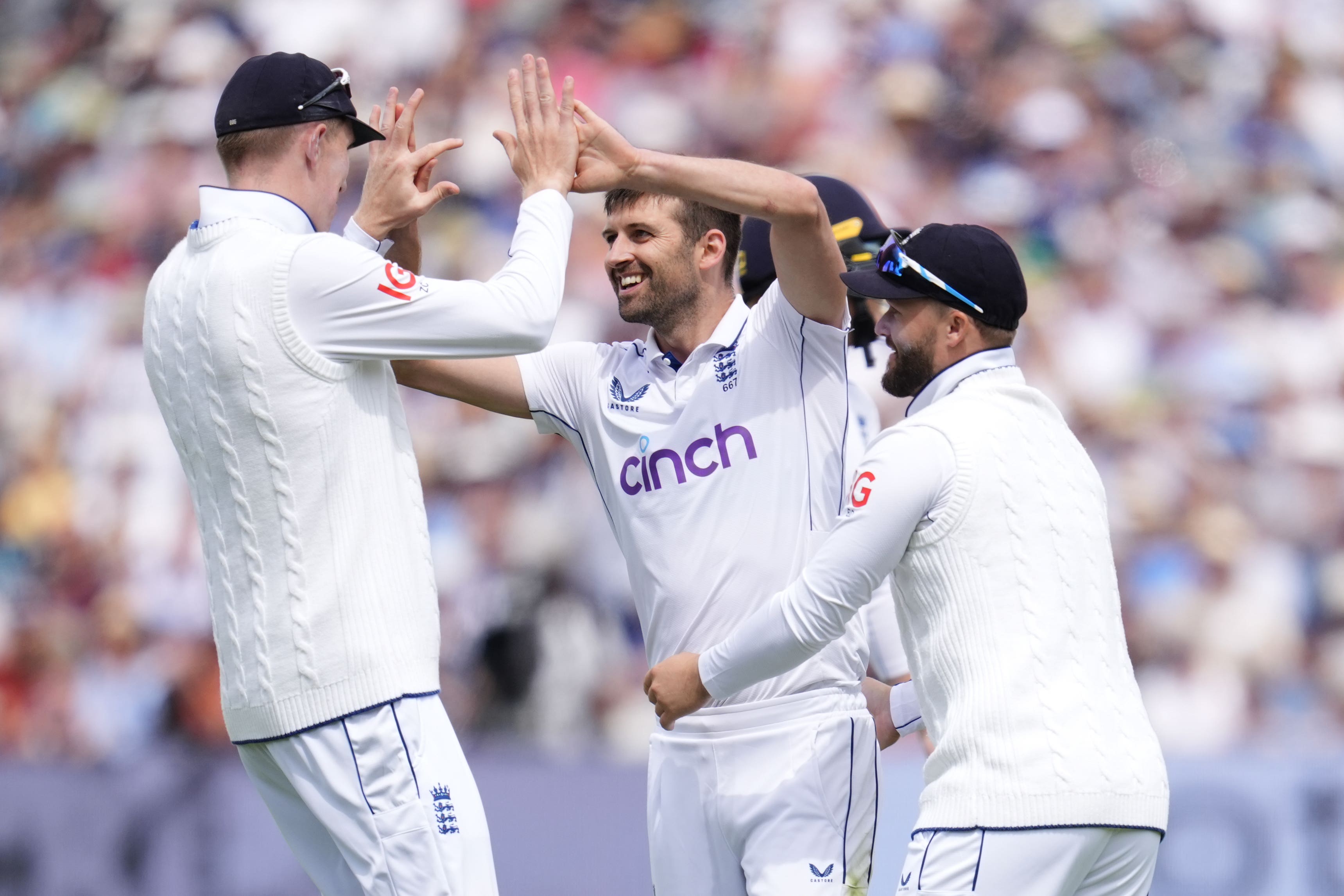 Mark Wood was among the wickets for England (Nick Potts/PA)