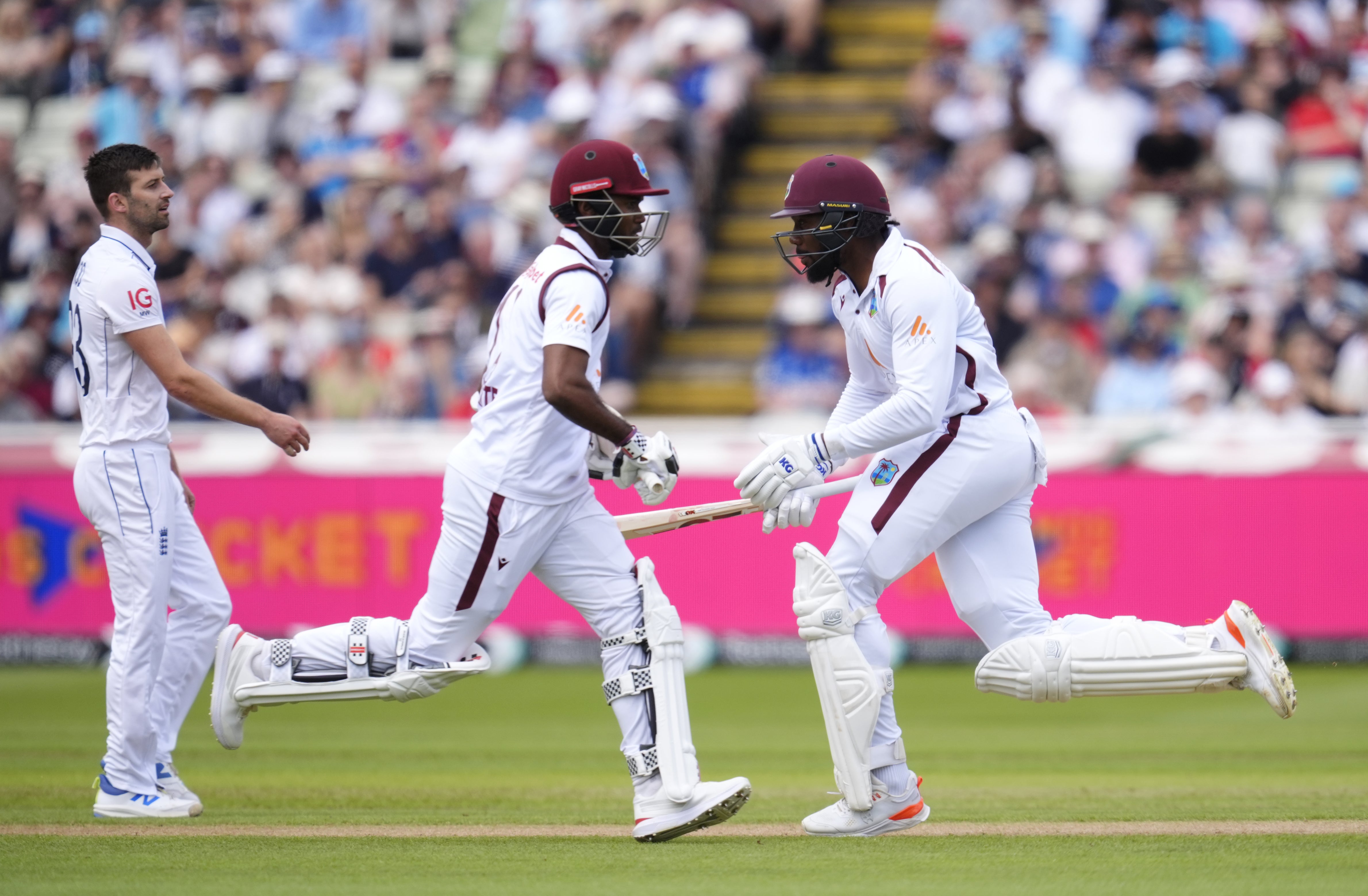 The West Indies’ opening pair frustrated England’s bowling attack