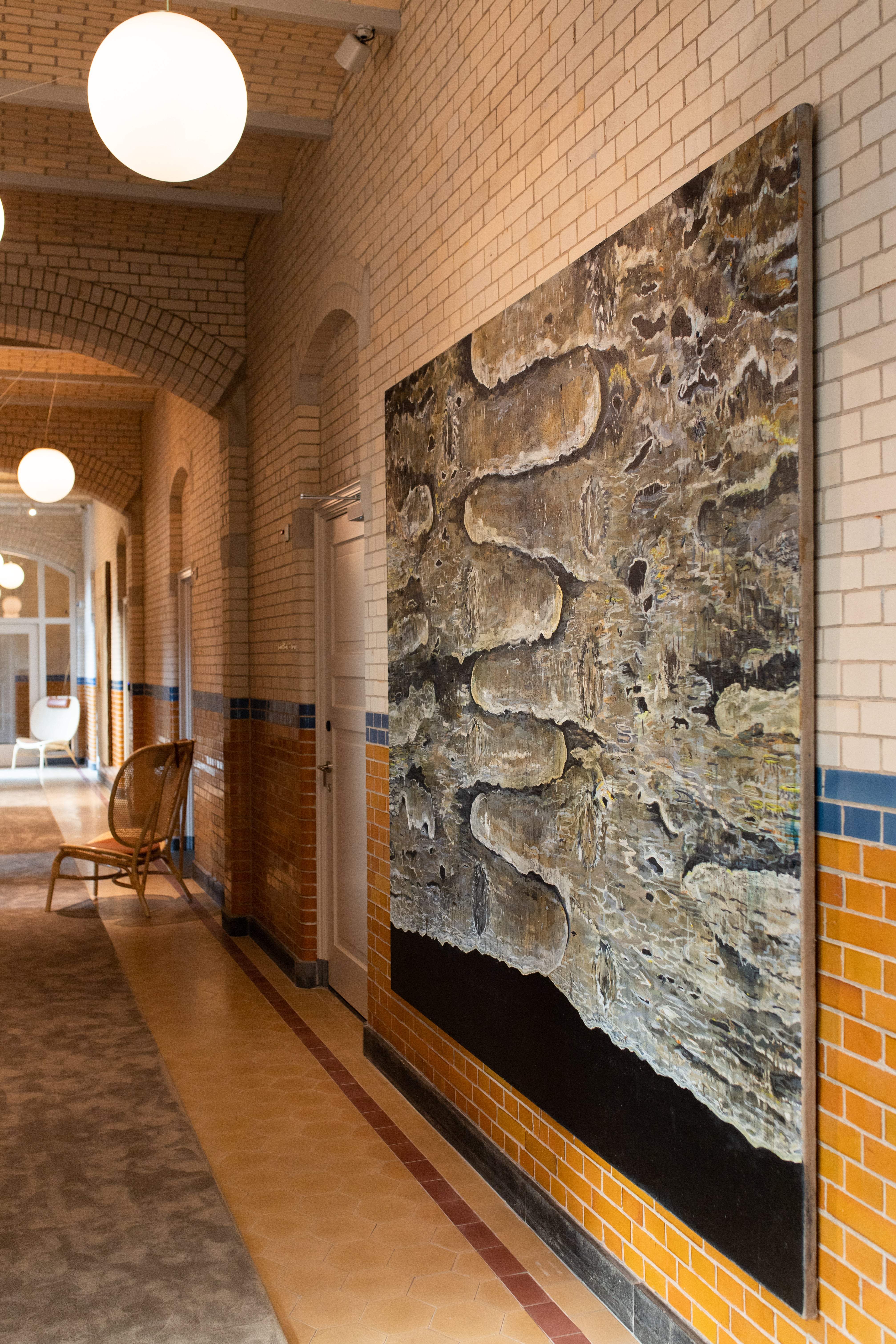 The details of the hallways remind you that you are walking where students once walked