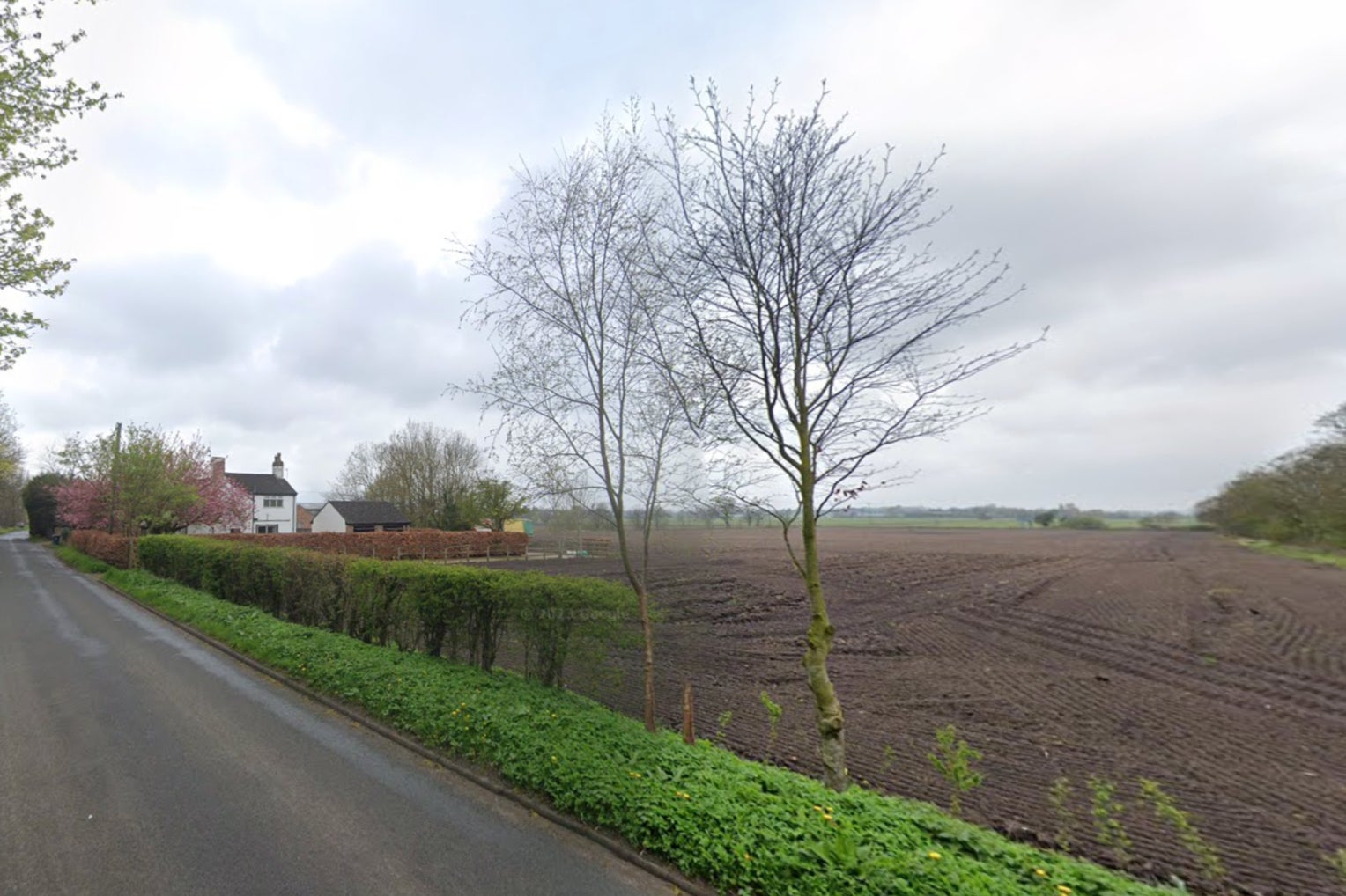 Police found a body in Pinfold Lane, Scarisbrick