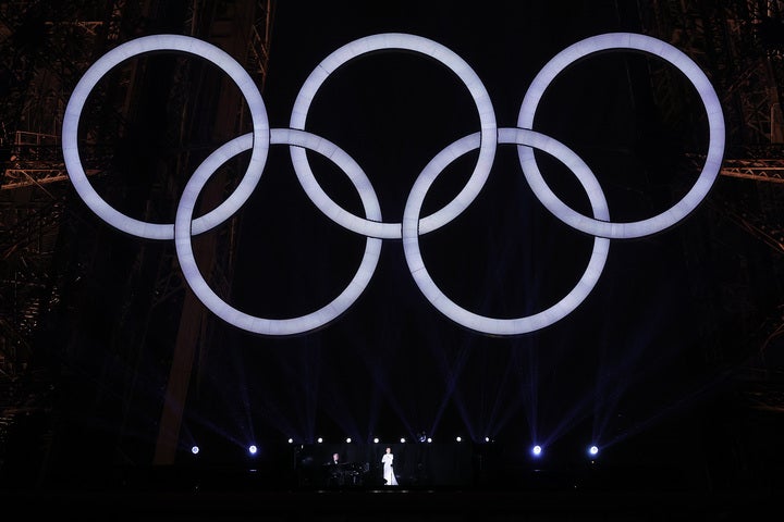 Celine Dion bears sparkly dress during Paris 2024 Olympic opening ceremony