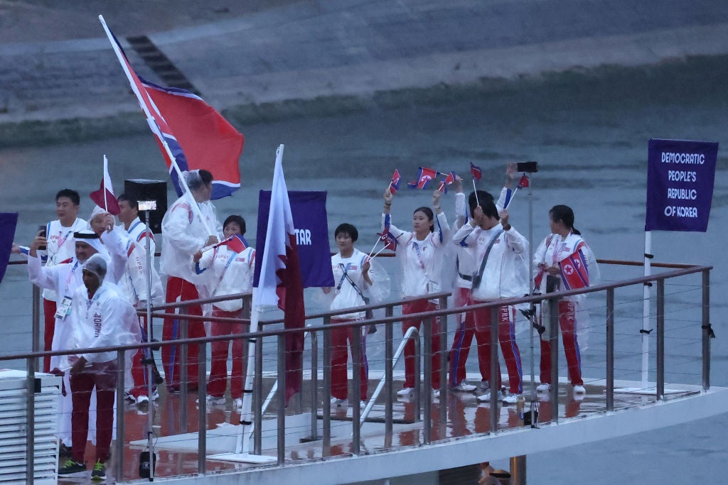 Athletes of Team Democratic People’s Republic of Korea