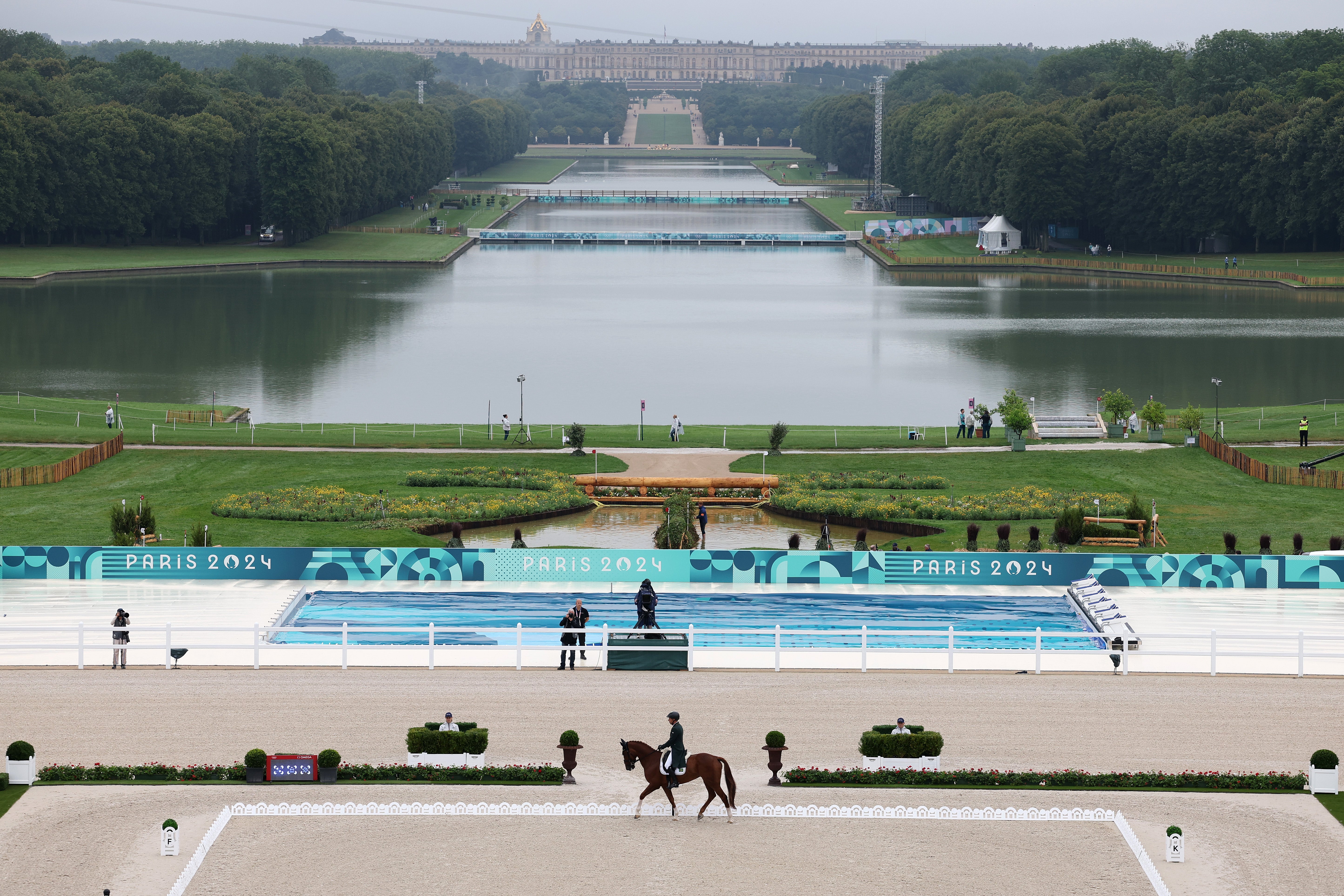 The Palace of Versailles is hosting the dressage and eventing