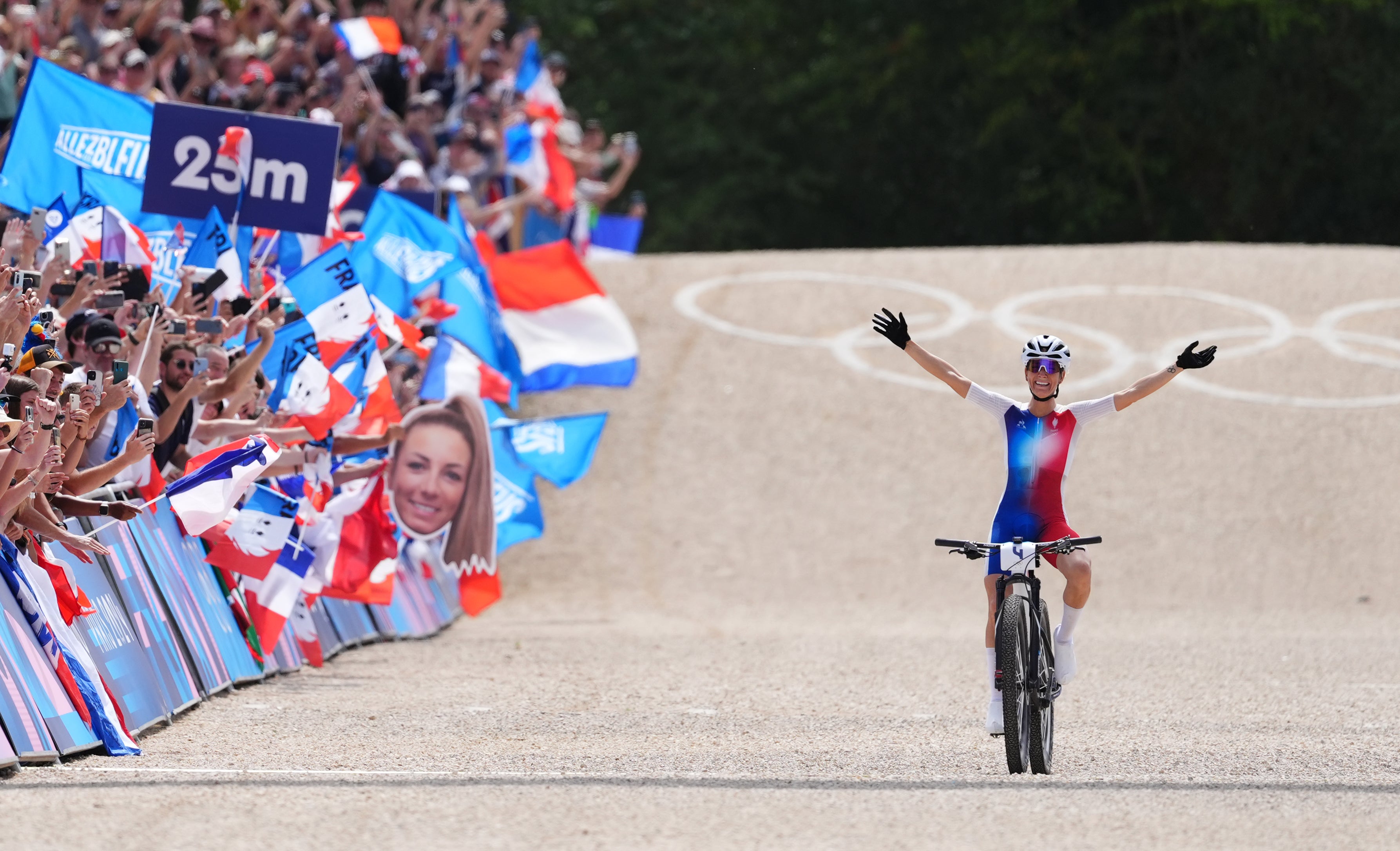 France’s Pauline Ferrand-Prevot dominated the race to win a gold medal she had craved (John Walton/PA)