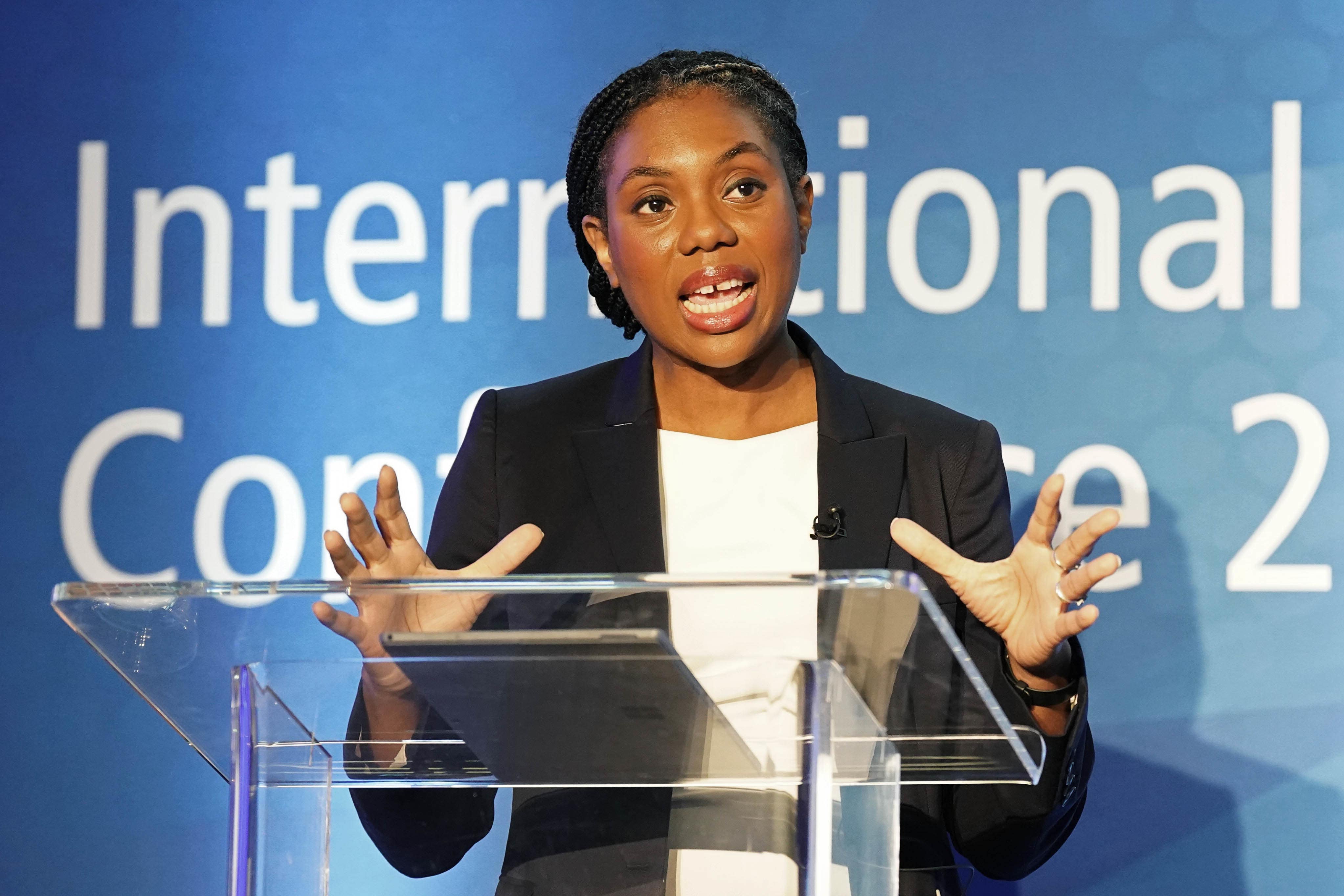 Kemi Badenoch is hoping to become Tory leader (Stefan Rousseau/PA)