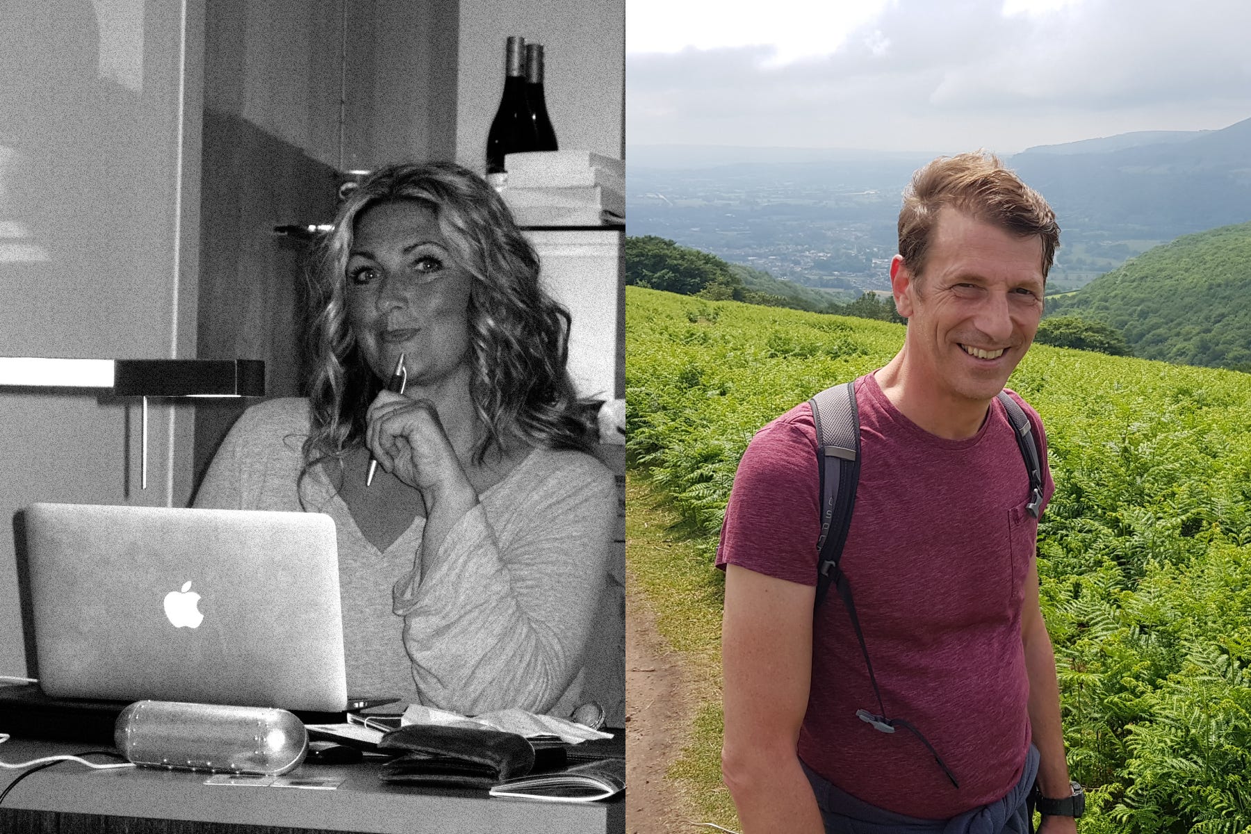 Amanda Prowse and her brother, Simon.