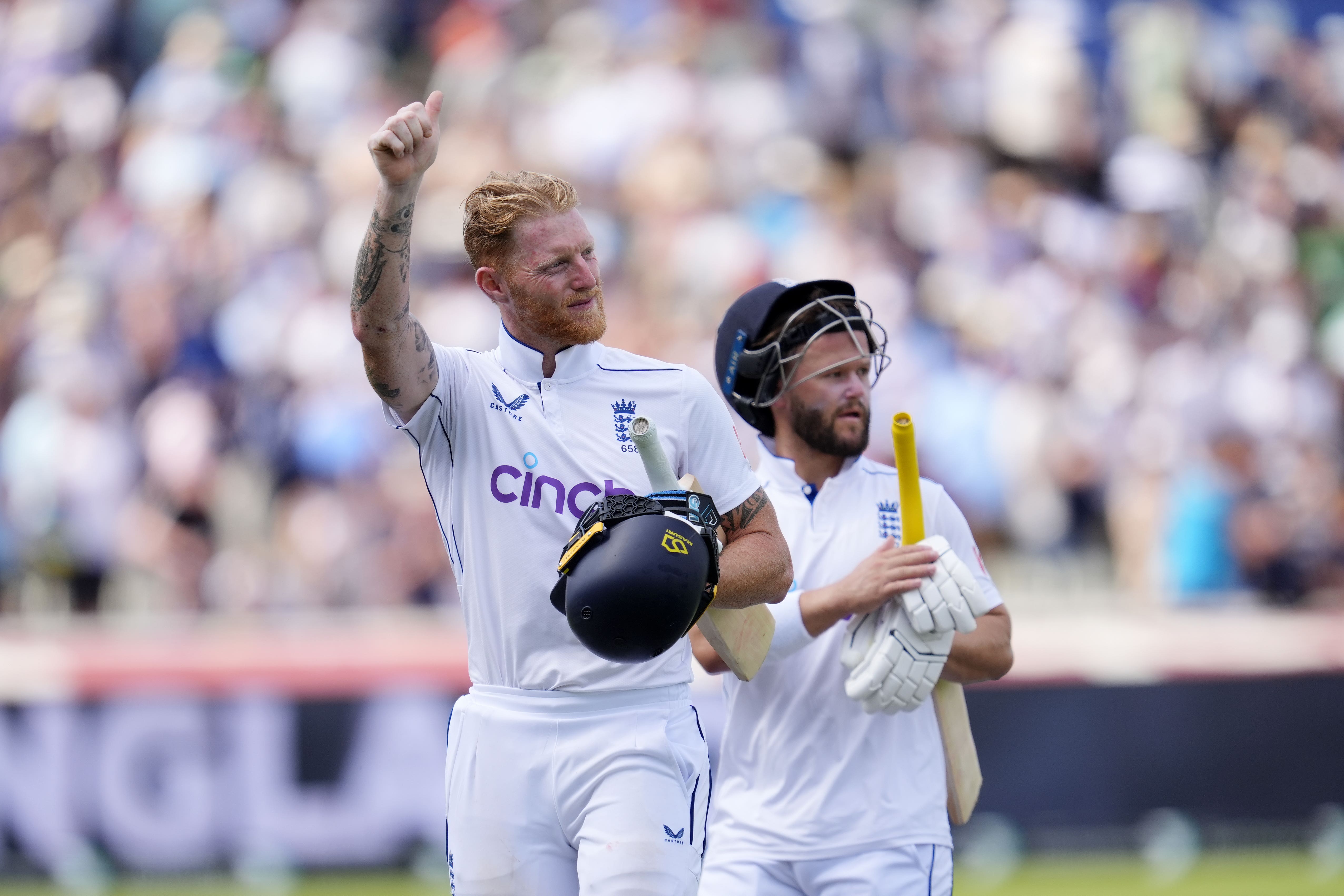 Ben Stokes steered England to victory in the third Test (Nick Potts/PA).