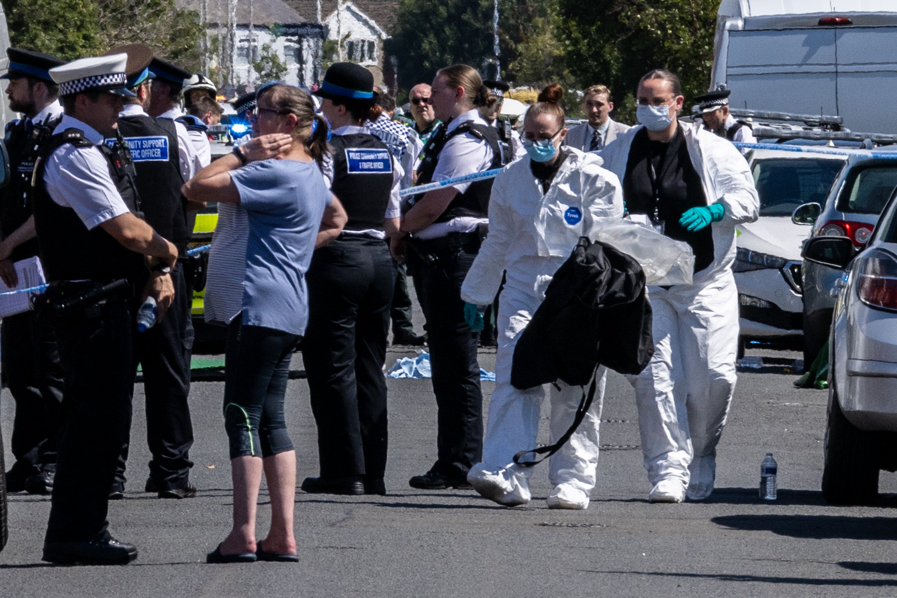 Police on Hart Street in Southport