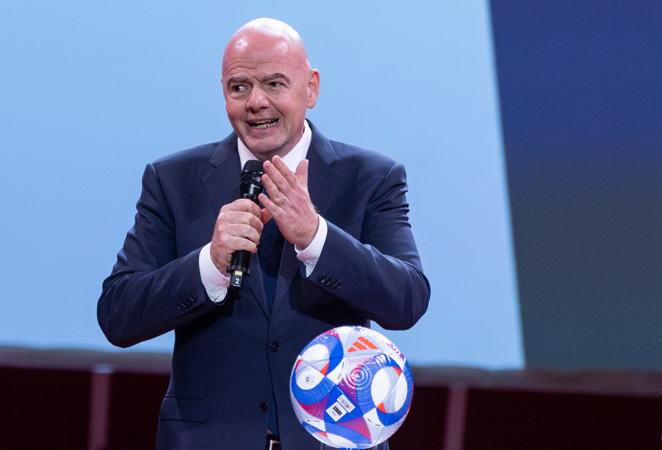 Gianni Infantino is determined to push ahead with the competition