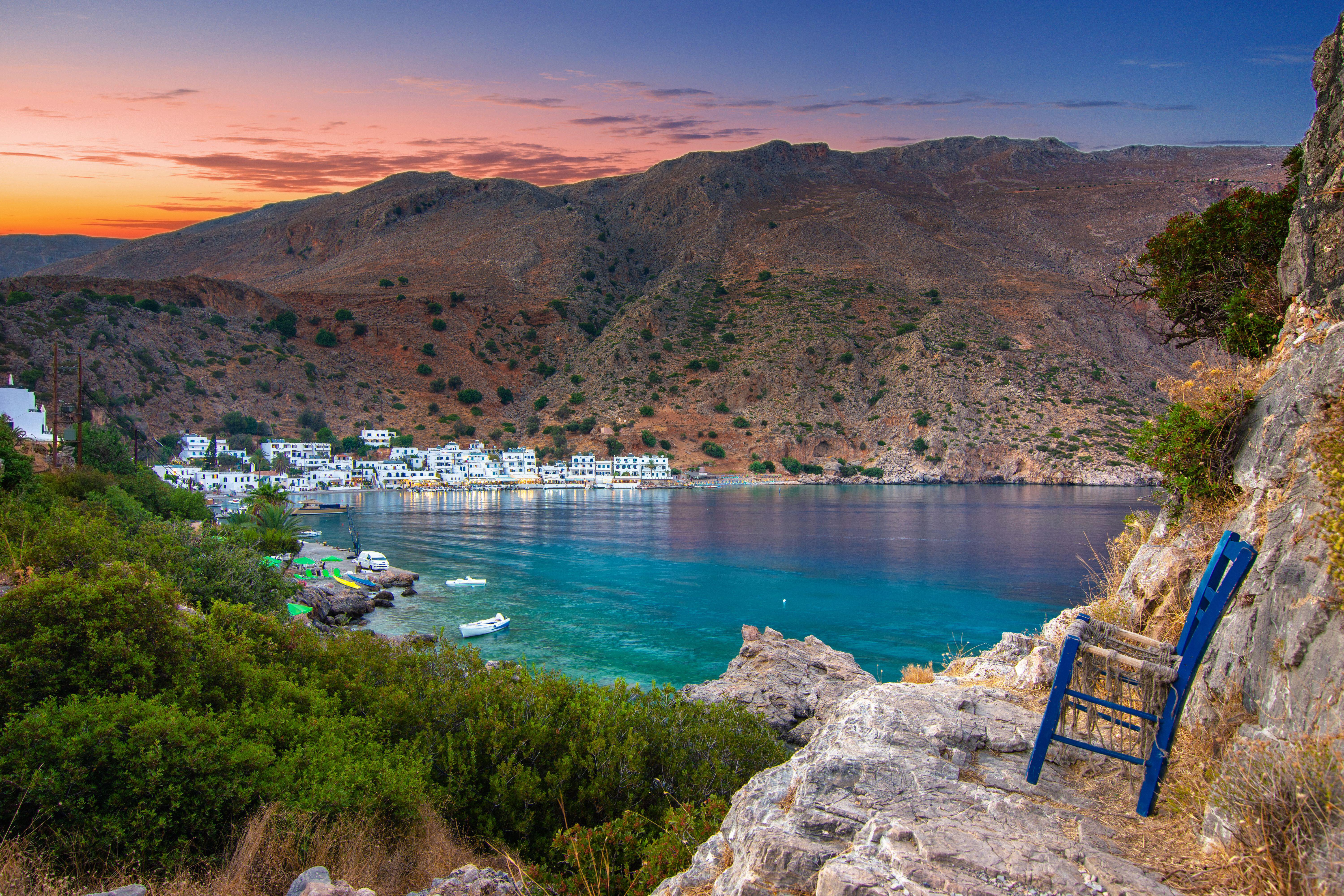 Loutro is a tiny remote seaside village in Crete