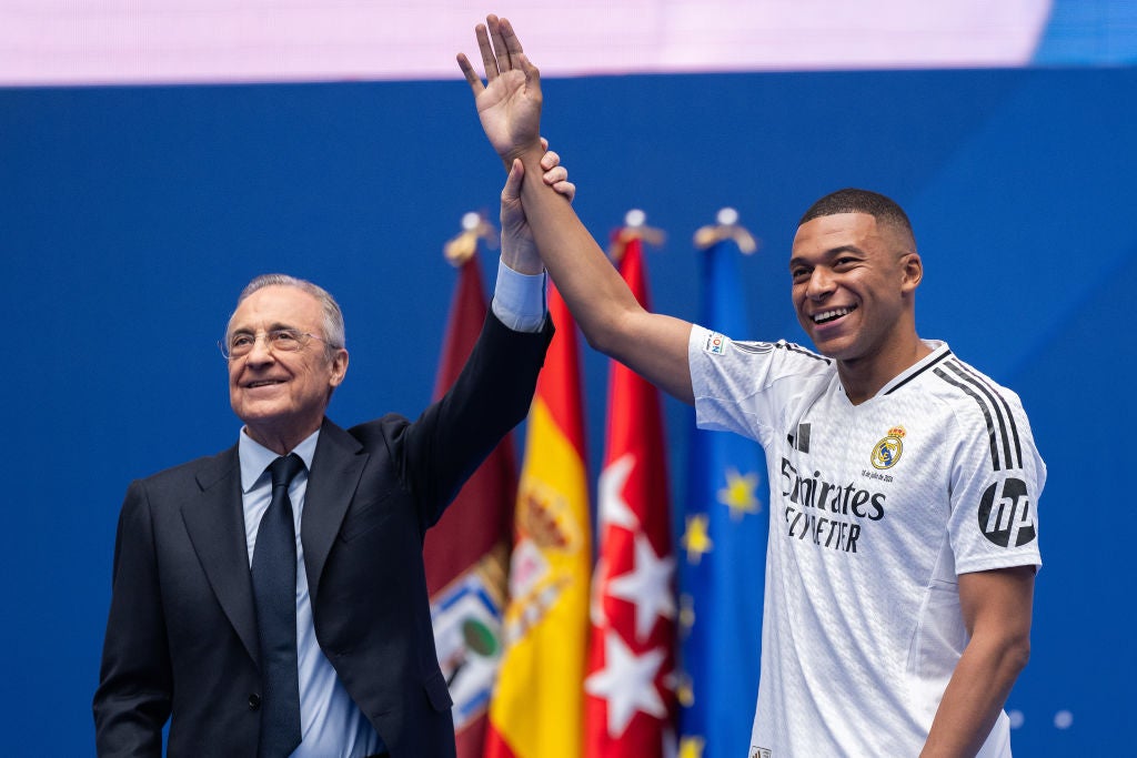 Mbappe was recently unveiled as a Real Madrid player to around 80,000 fans at the Bernabeu