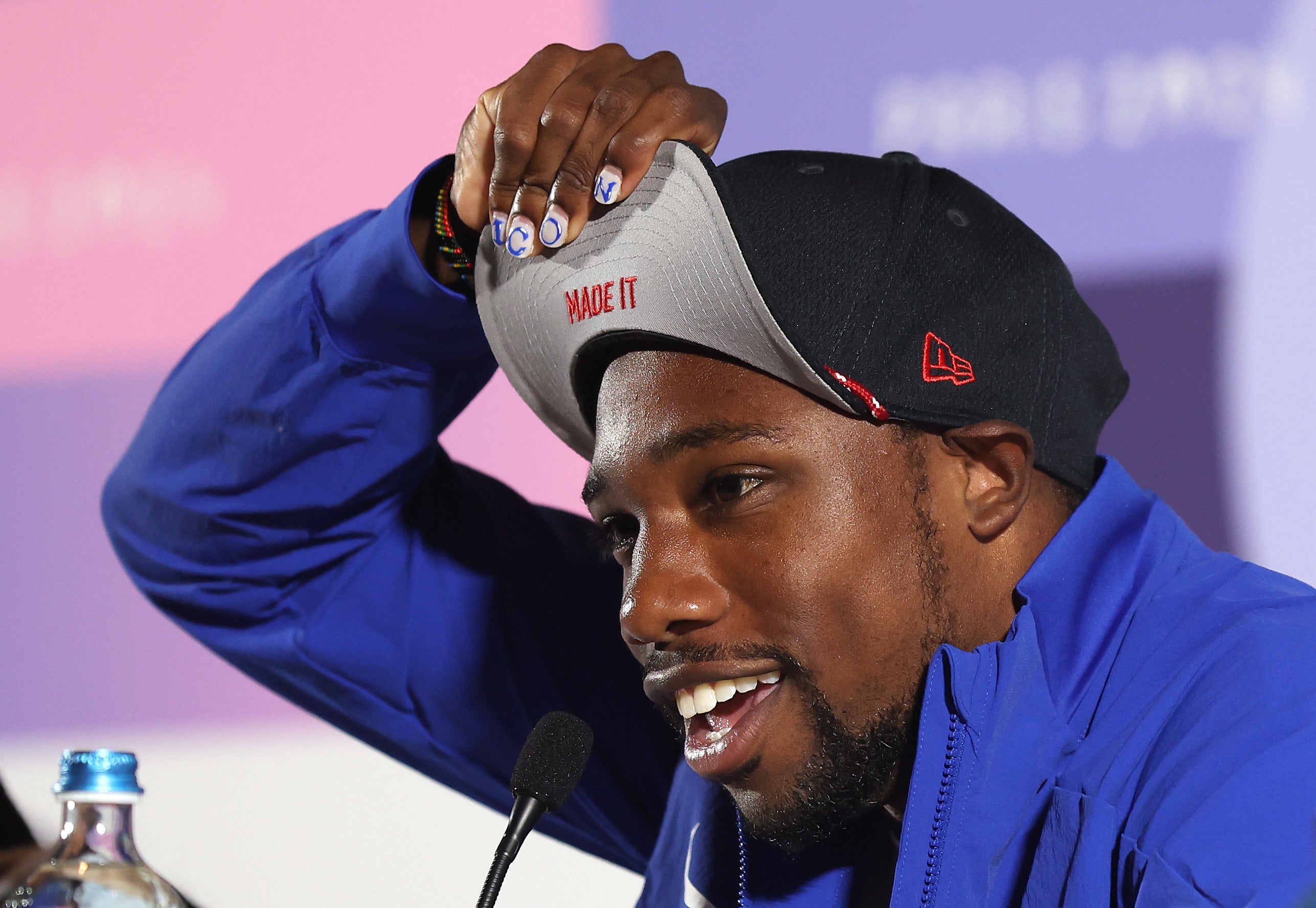 Noah Lyles painted nails at the Olympics opening ceremony