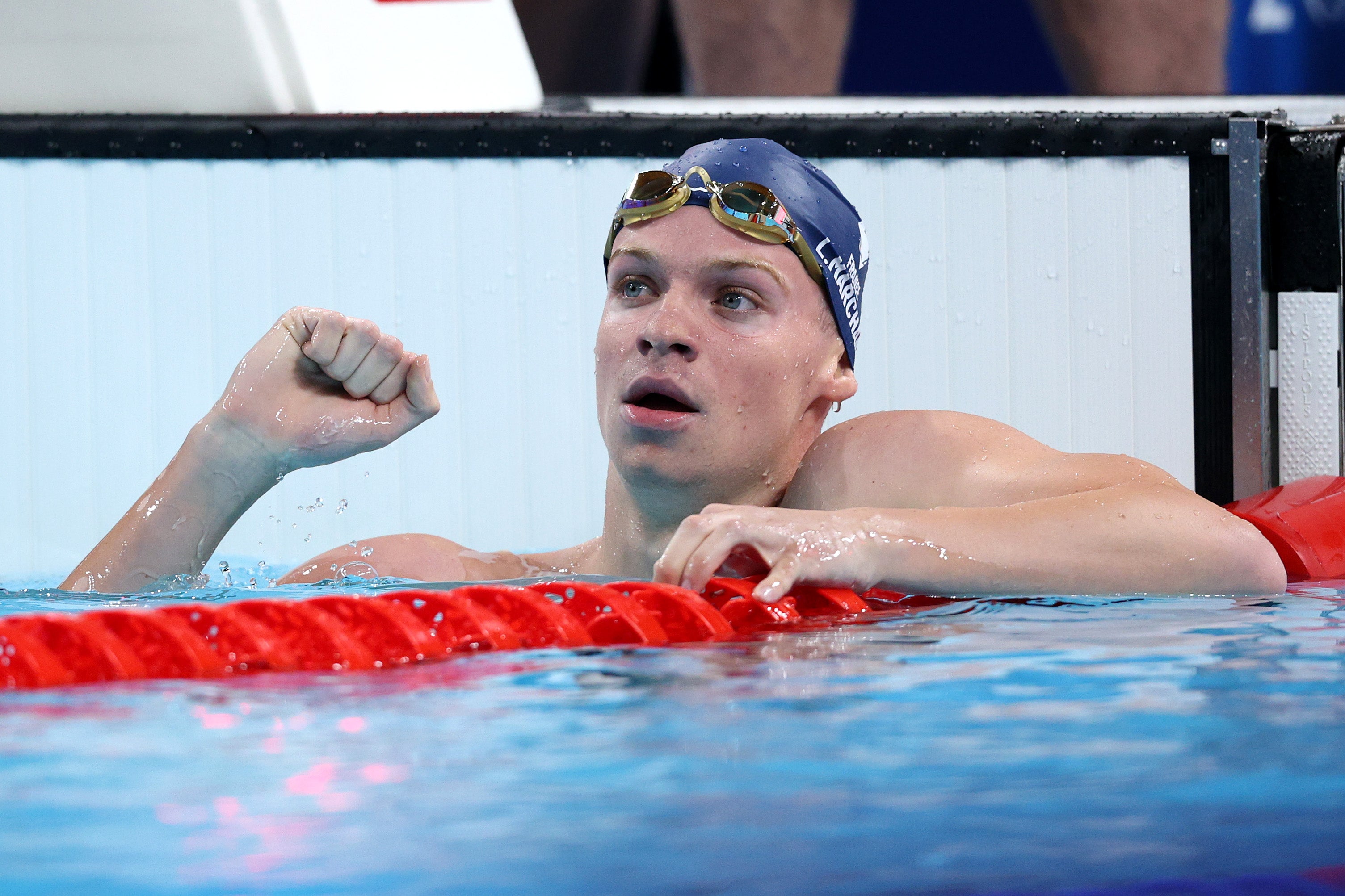 French commentators go wild as Leon Marchand smashes Olympic record to secure second gold