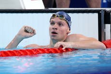 French commentators go wild as Leon Marchand smashes Olympic record to secure second gold