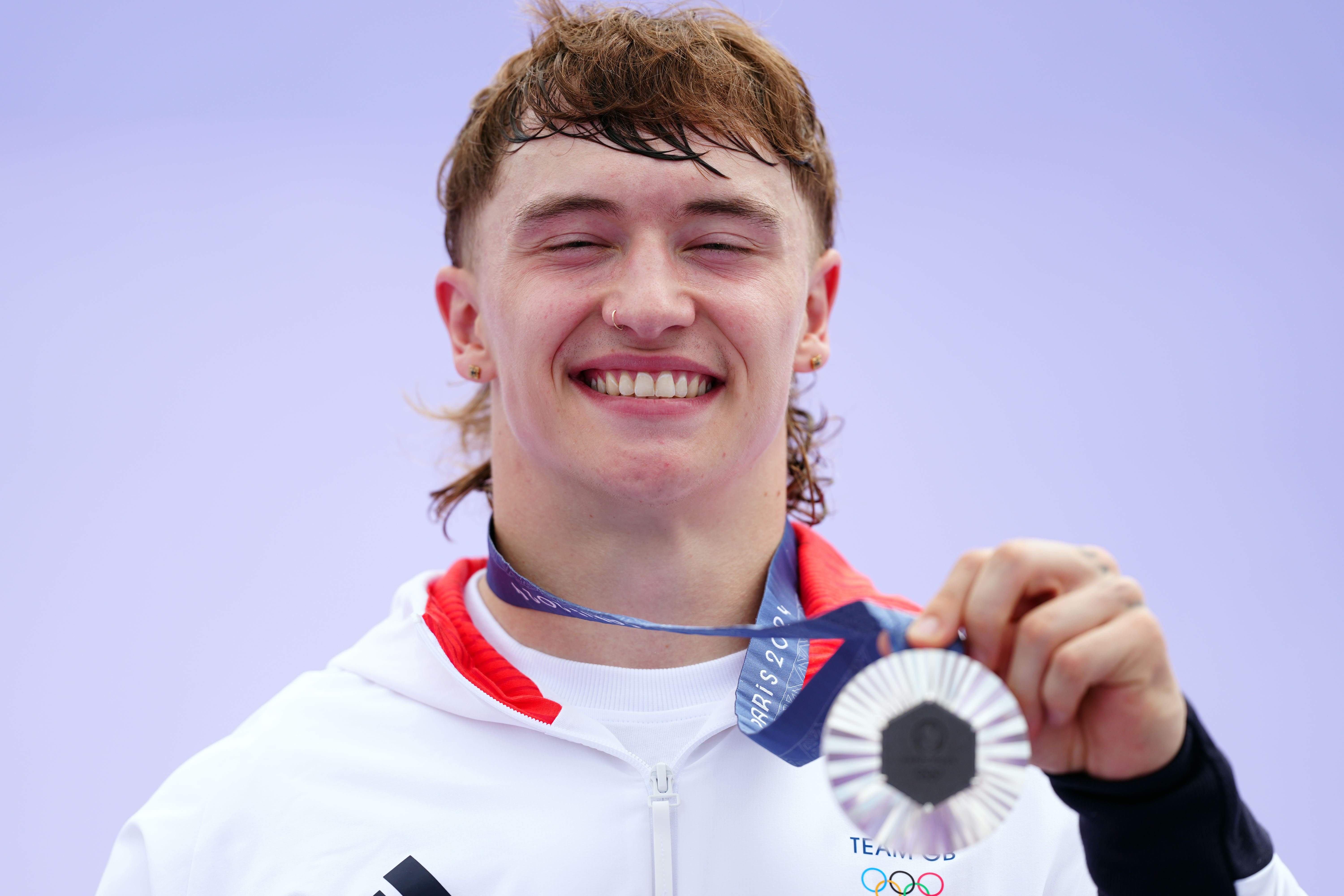 Kieran Reilly credited his ‘lucky mullet’ after winning Olympic silver in the men’s BMX Freestyle (David Davies/PA)