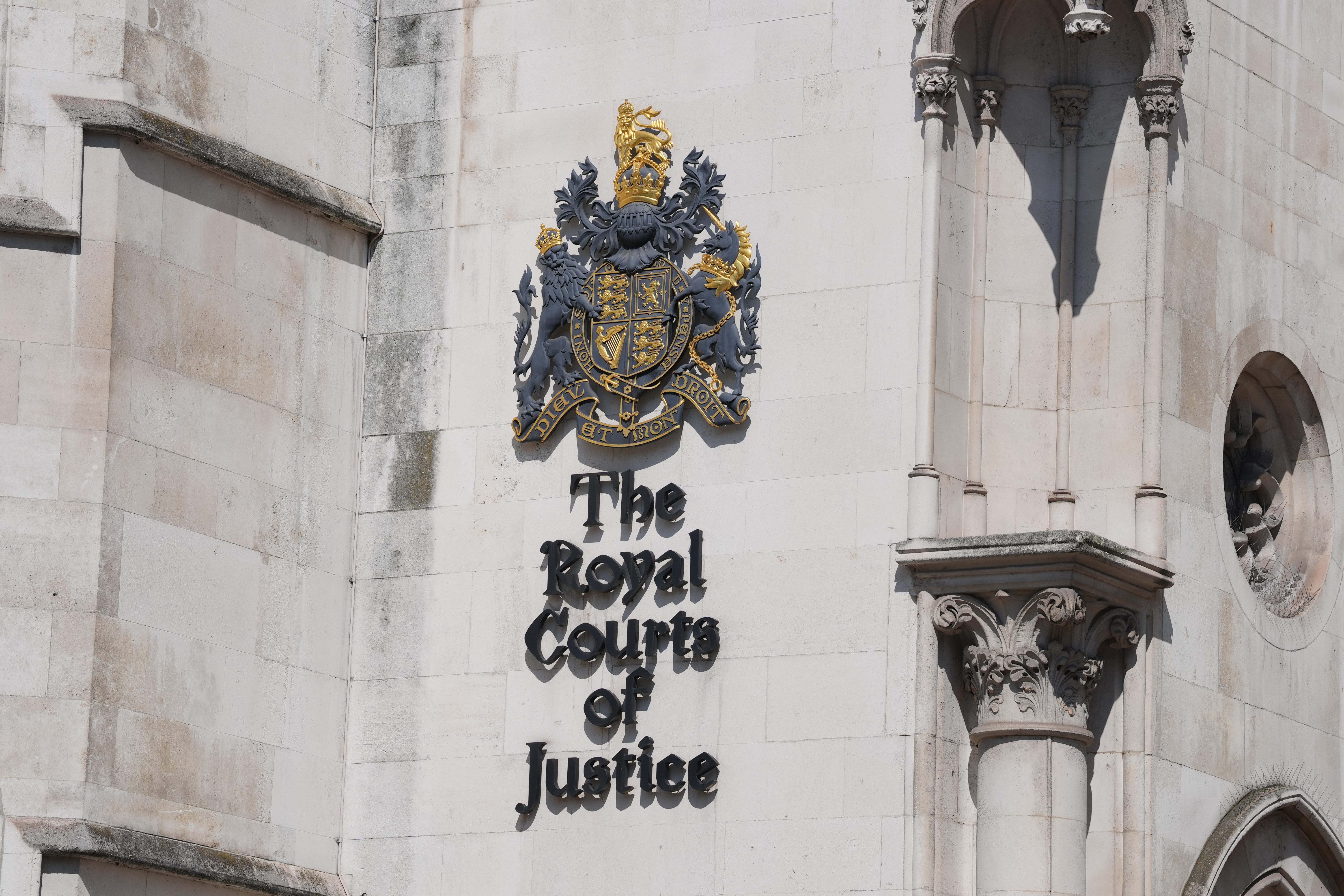 The hearing took place at the Royal Courts of Justice in London (Jonathan Brady/PA)