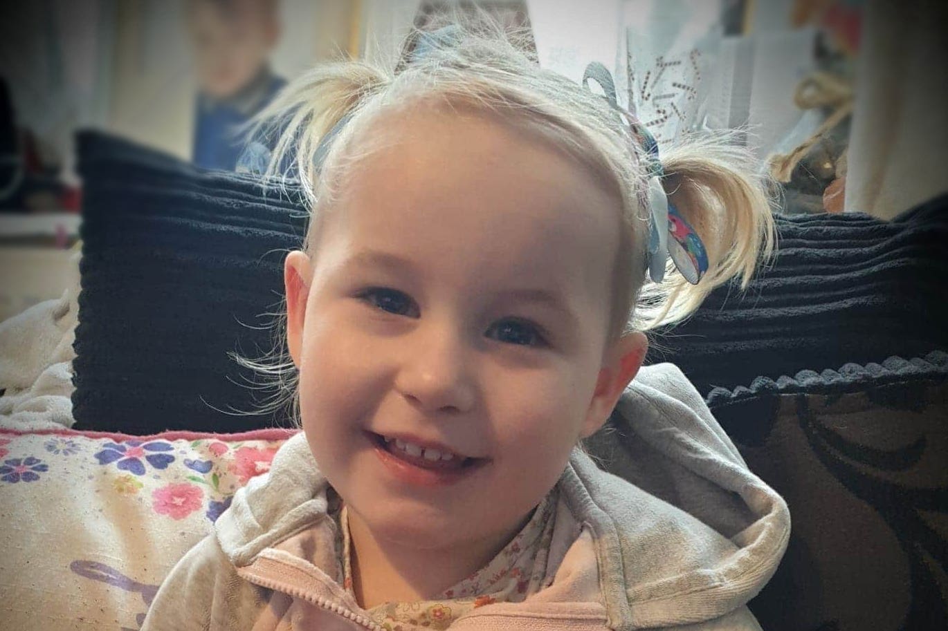 Two-year-old Lola James, who died after suffering a serious head injury at her home in south-west Wales on July 21 2020 (Dyfed-Powys Police/PA)